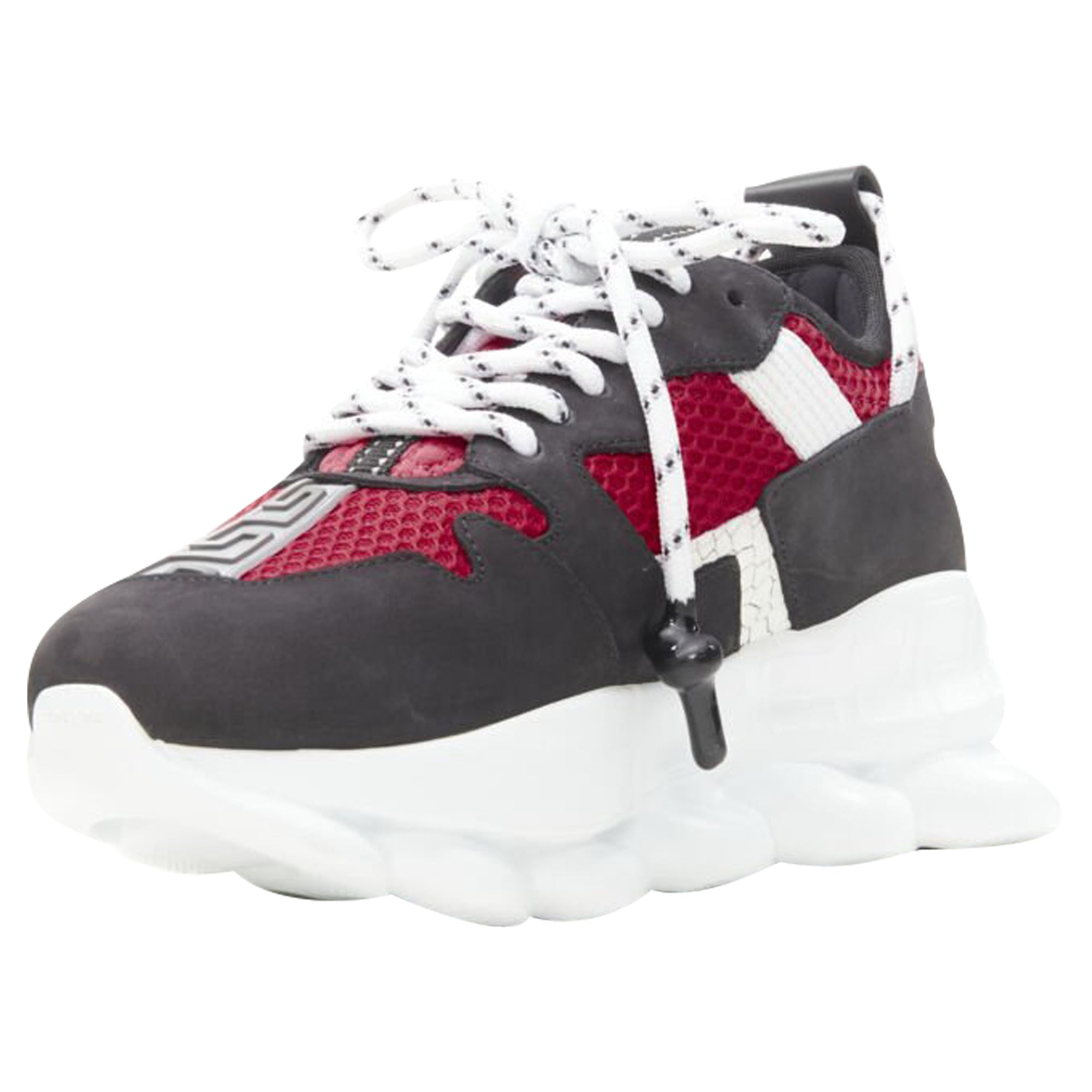 Women's Versace Chain Reaction suede chunky sneaker
