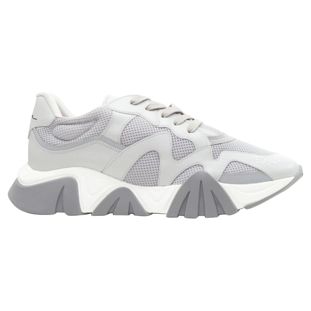 Men's Versace Squalo leather mesh sneakers