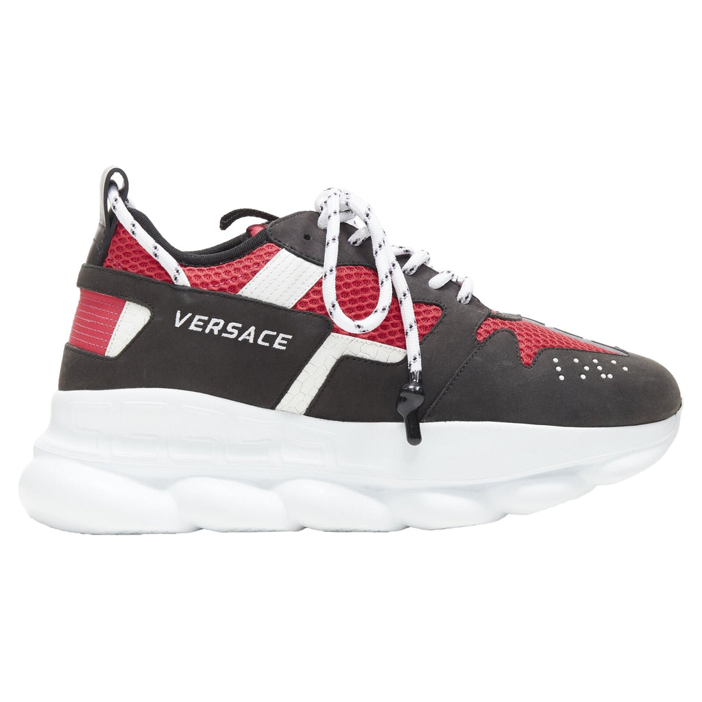 Women's Versace Chain Reaction suede chunky sneaker