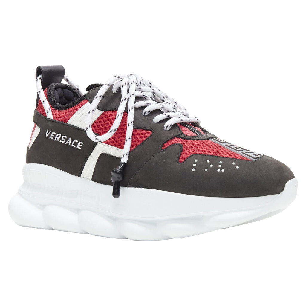 Women's Versace Chain Reaction suede chunky sneaker