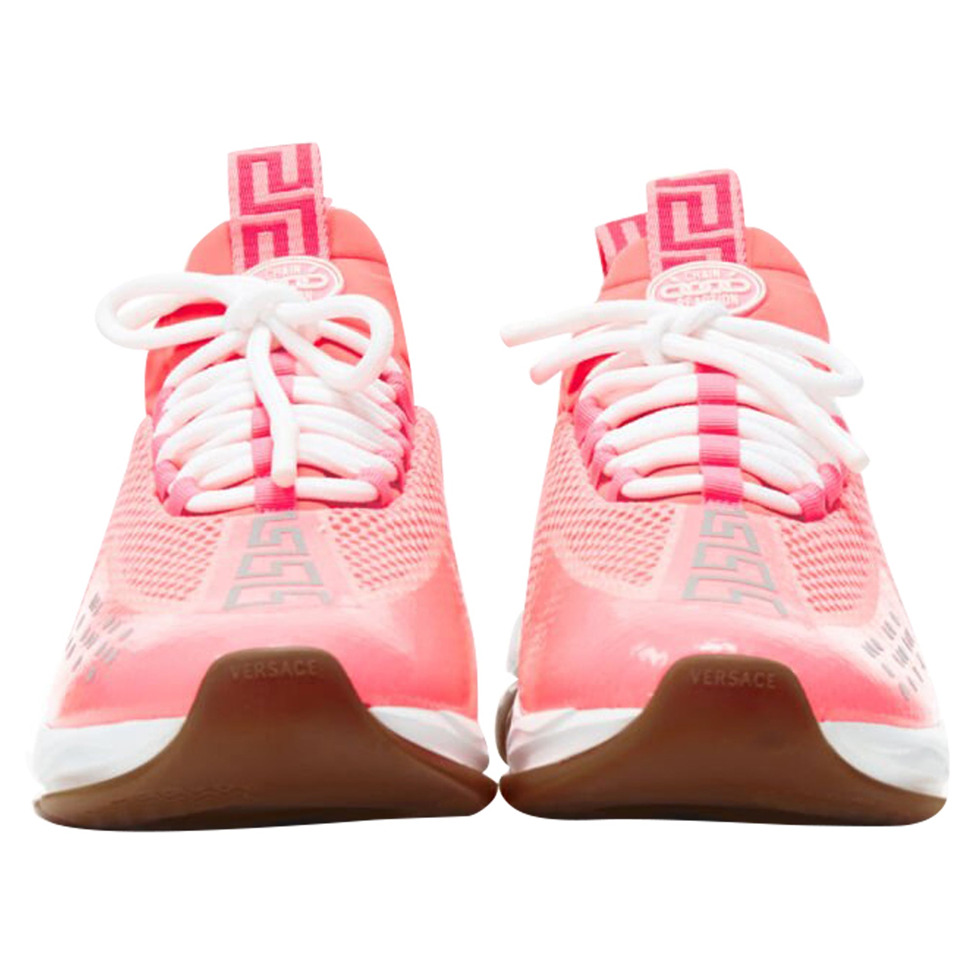 Men's Versace Cross Chainer fluorescent neon mesh low top sneaker