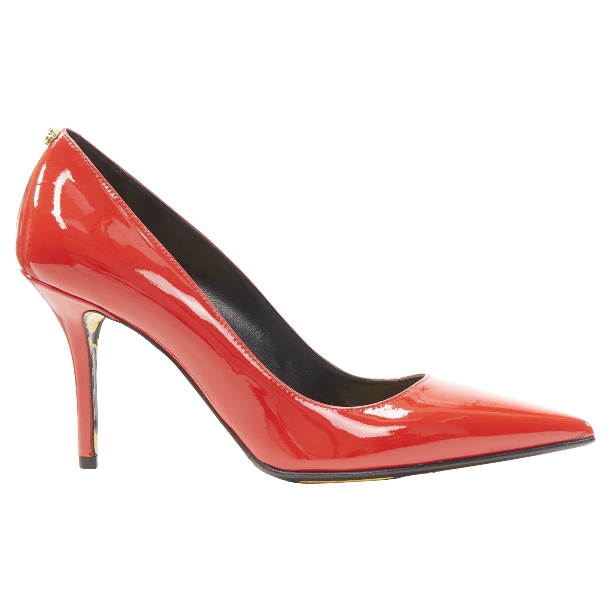 Women's Versace Hibiscus Barocco Medusa stud pump