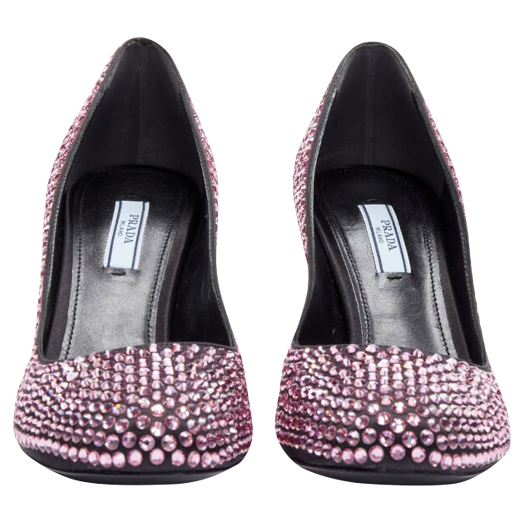 Women's Prada Rosa rhinestone crystal embellished pump