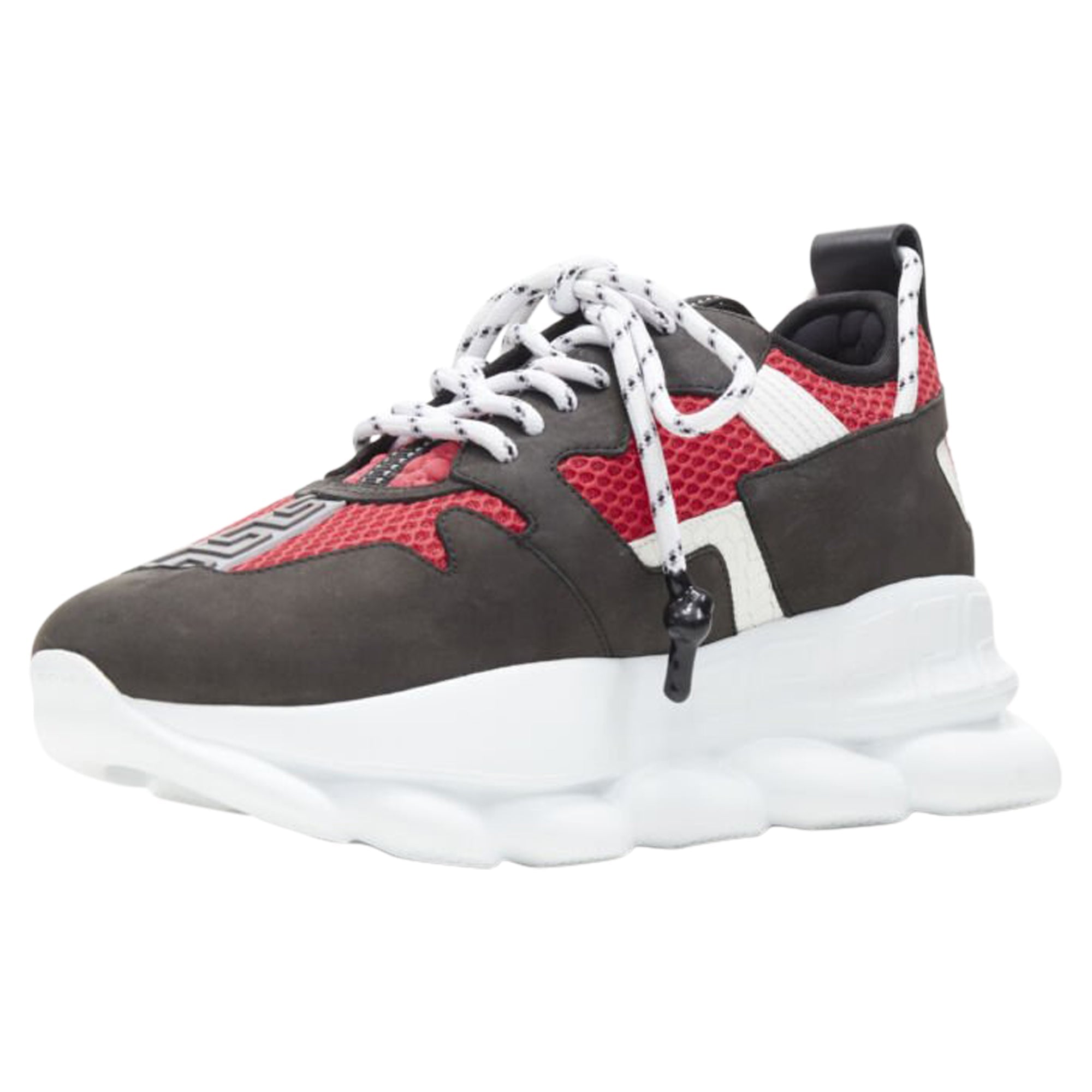 Men's Versace Chain Reaction suede low top chunky sneaker