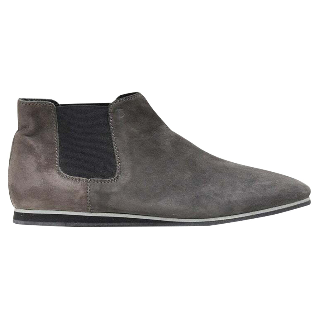 Women's Tod's No Code suede elastic round toe ankle bootie