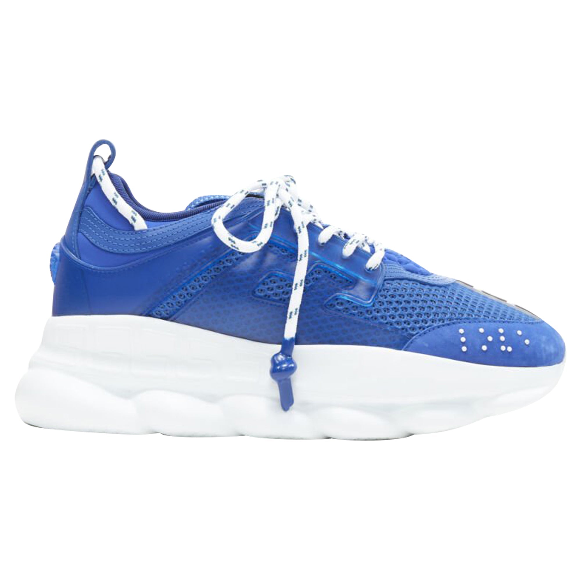 Men's Versace Chain Reaction tte mesh suede chunky sneaker