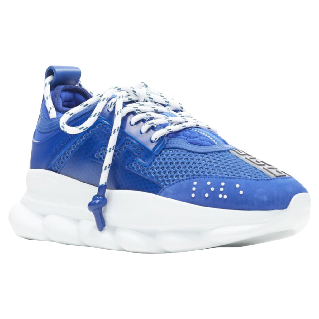 Men's Versace Chain Reaction tte mesh suede chunky sneaker