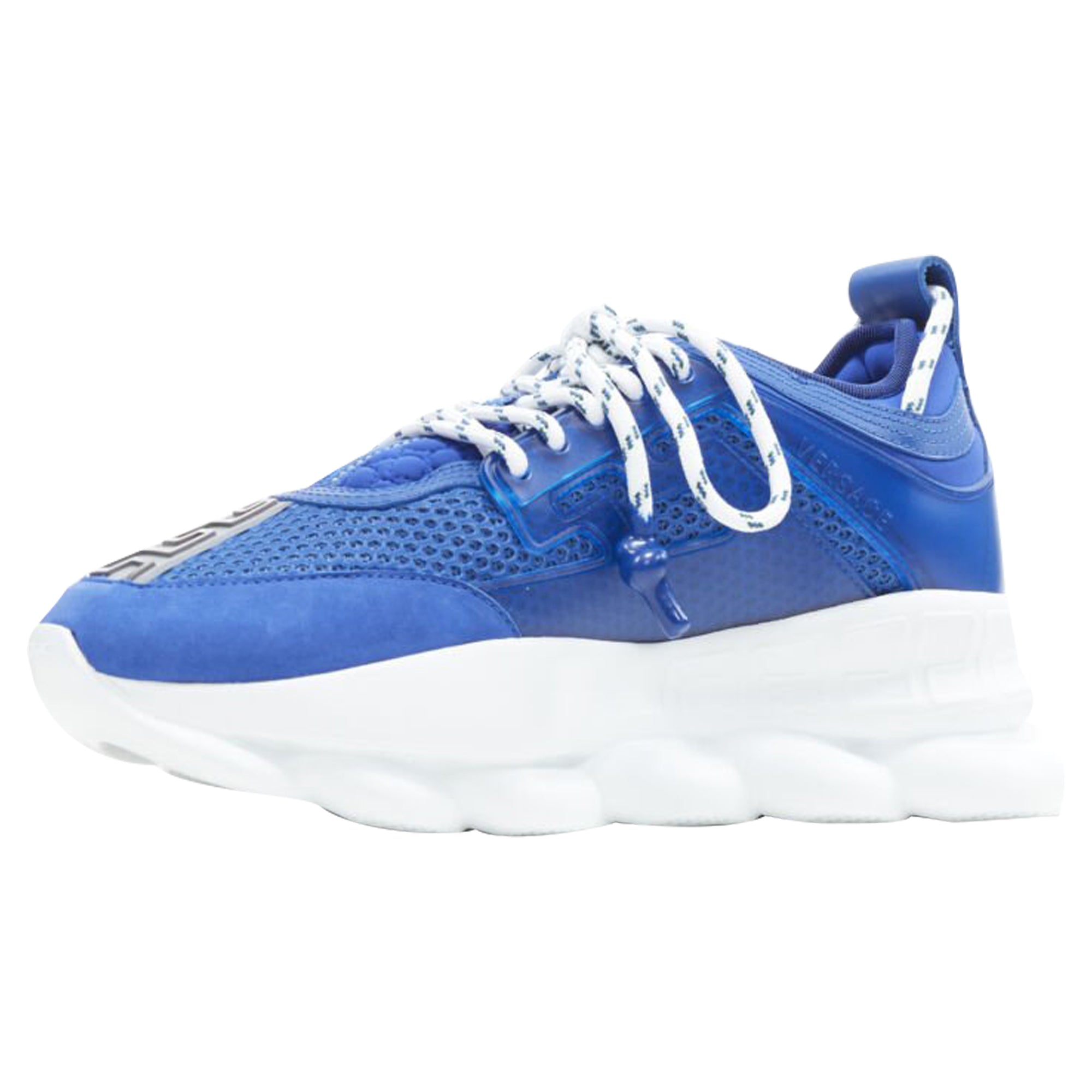 Men's Versace Chain Reaction tte mesh suede chunky sneaker