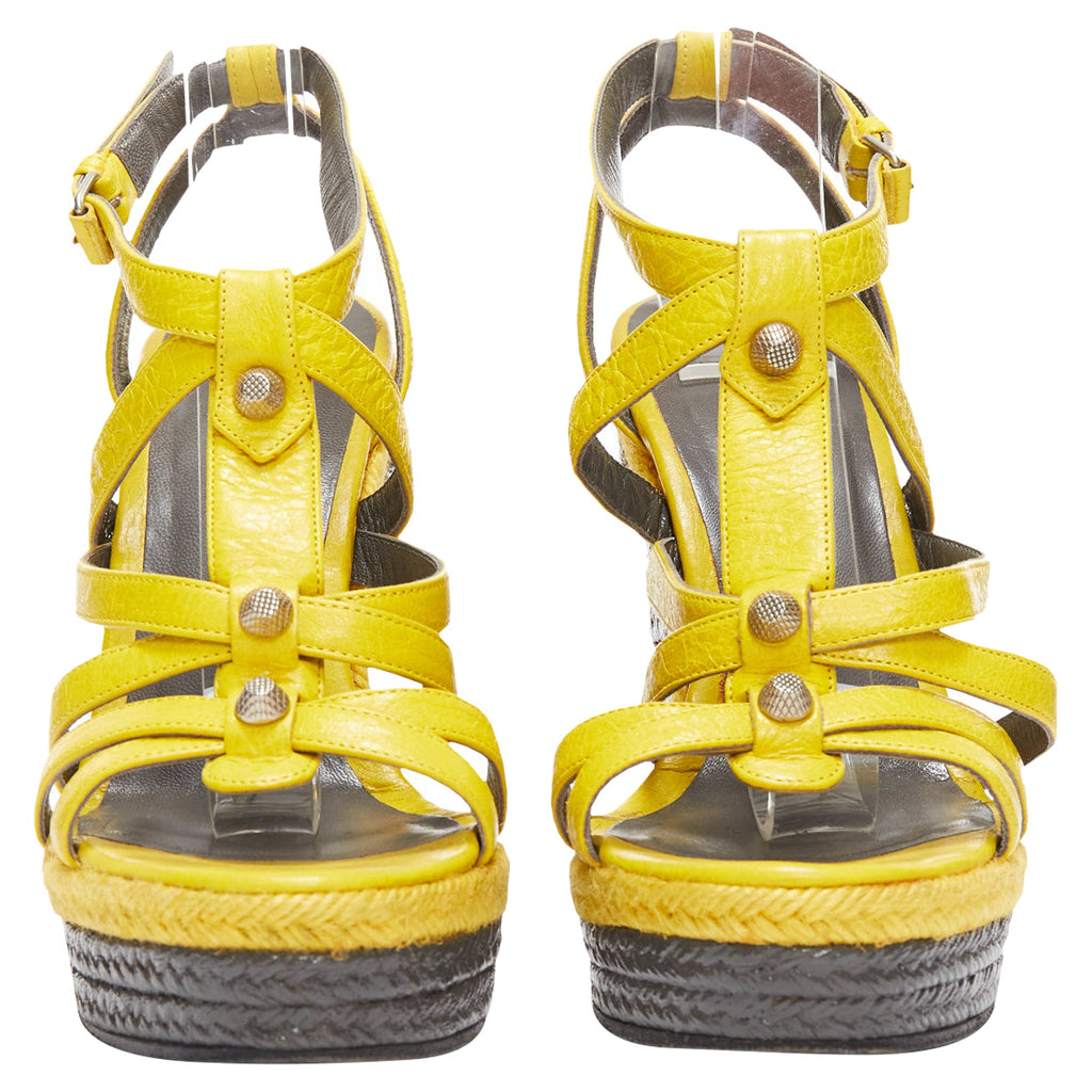 Women's Balenciaga Arena studded espadrille wedge heel