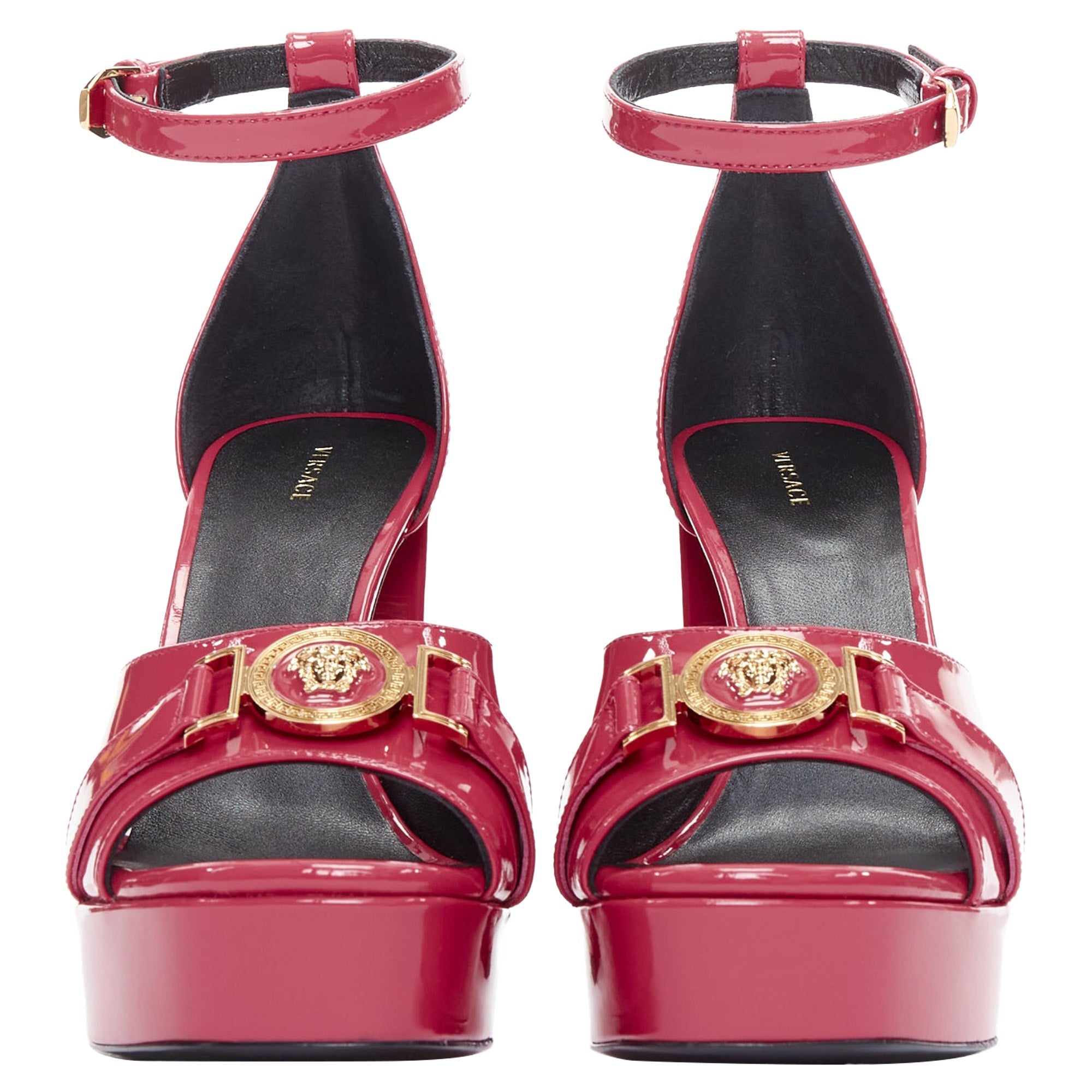Women's Versace Tribute Medusa Emblem Open Toe Platform Sandal