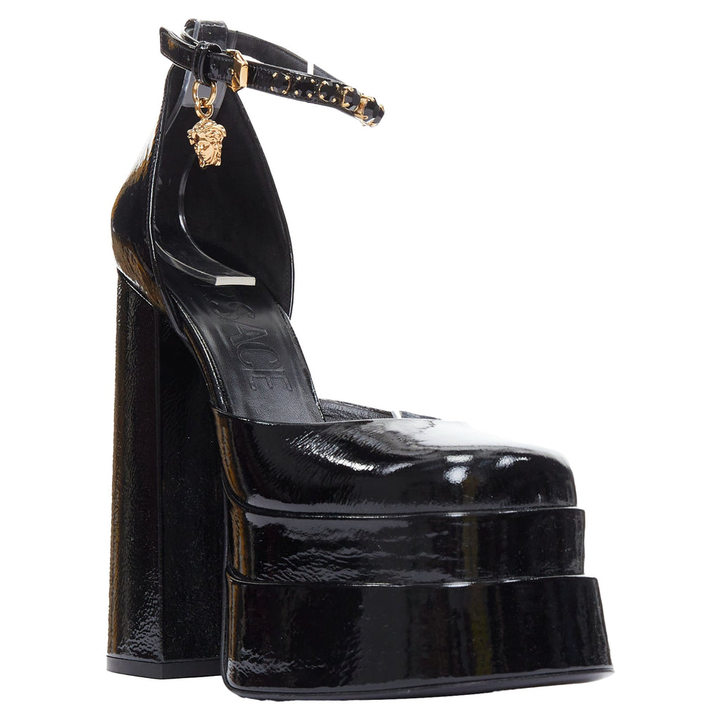Women's Versace Aevitas Patent Crystal Medusa Platform