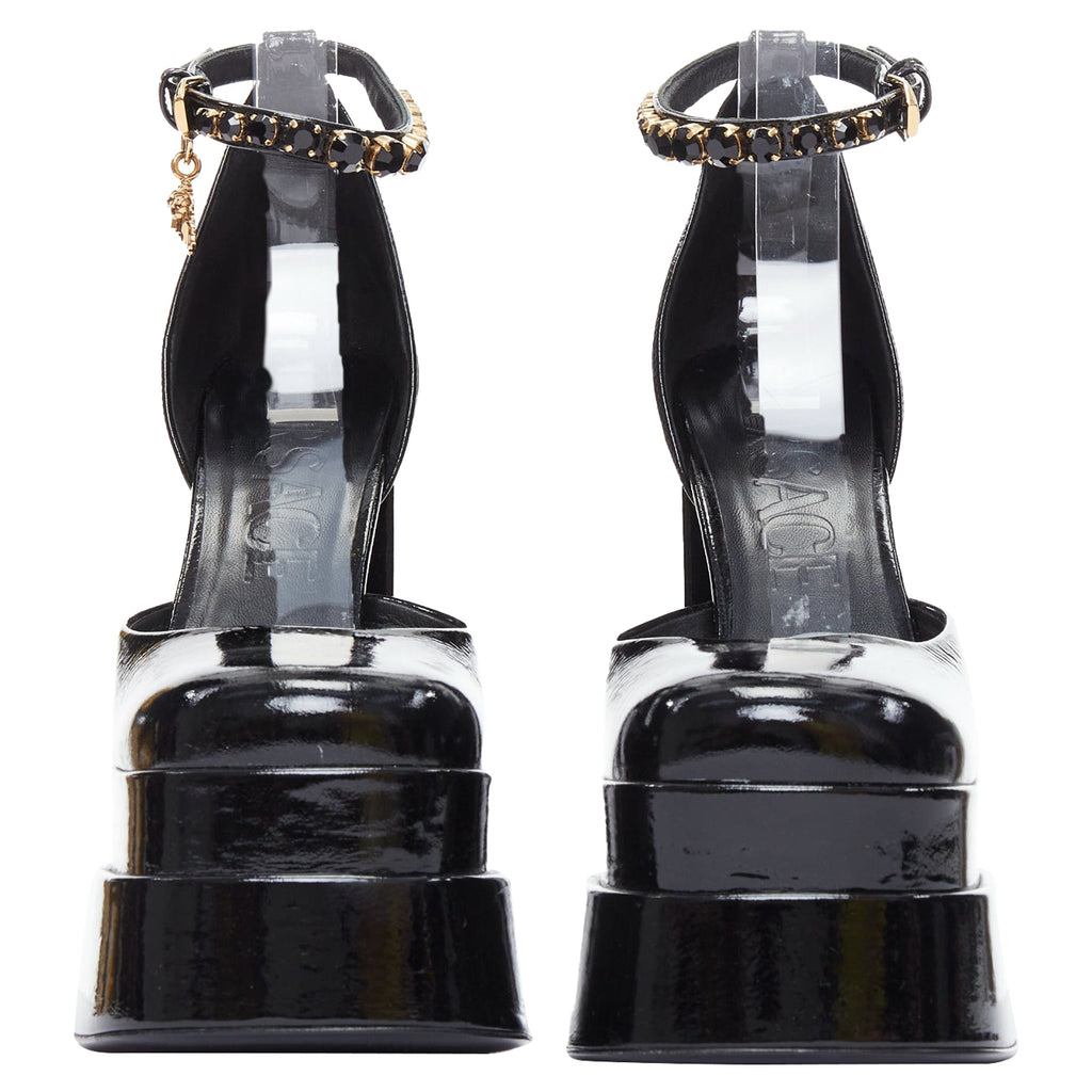 Women's Versace Aevitas Patent Crystal Medusa Platform