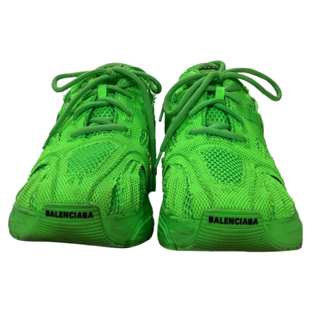 Men's Balenciaga Phantom Lace-Up Sneakers in Green Polyester
