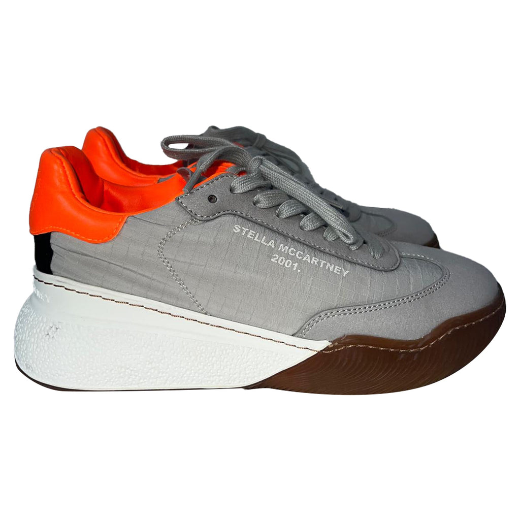 Women's Stella Mccartney Loop Lace-Up Sneakers in Multicolor Polyester and Suede