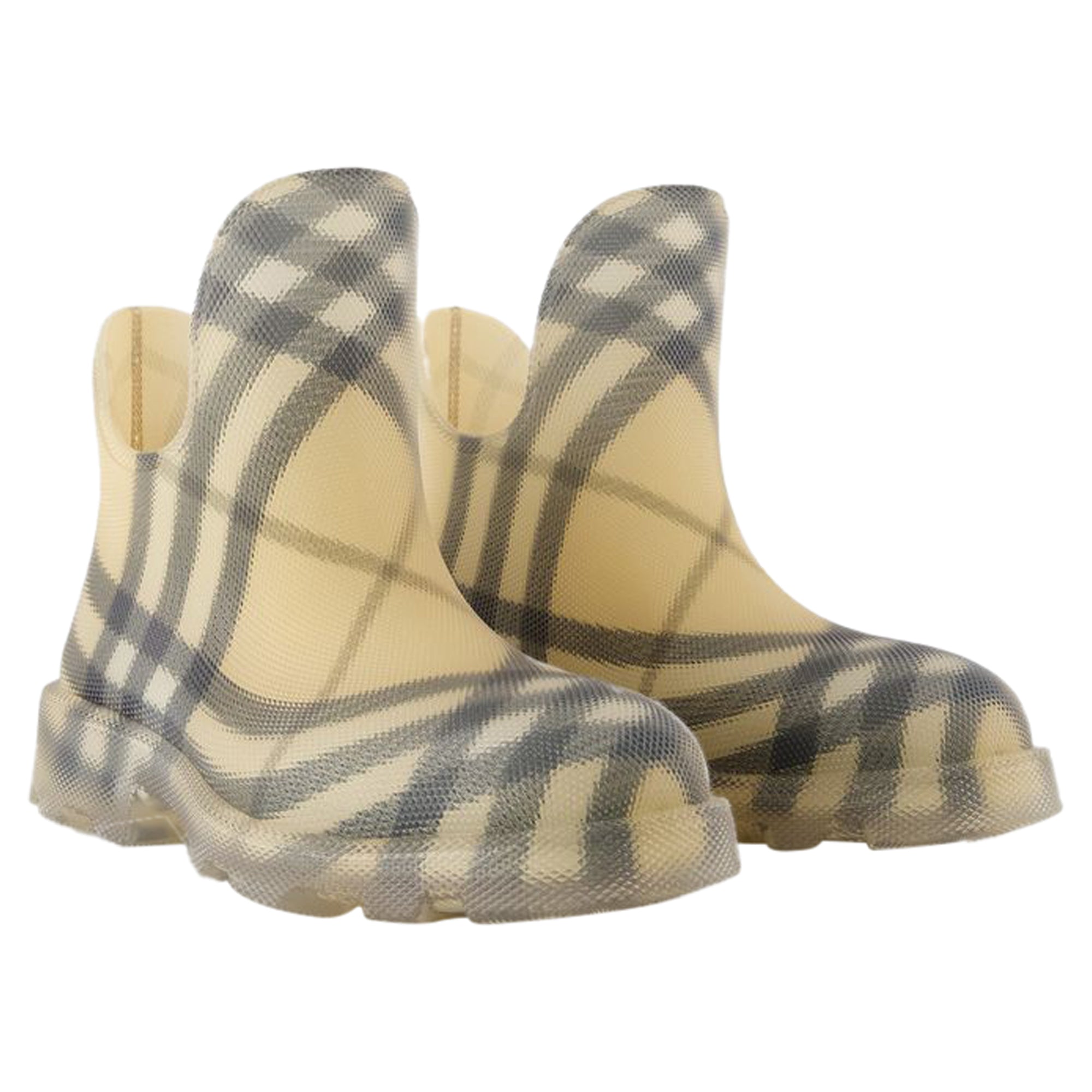 Marsh Low Ankle Boots - Burberry - Synthetic - Beige
