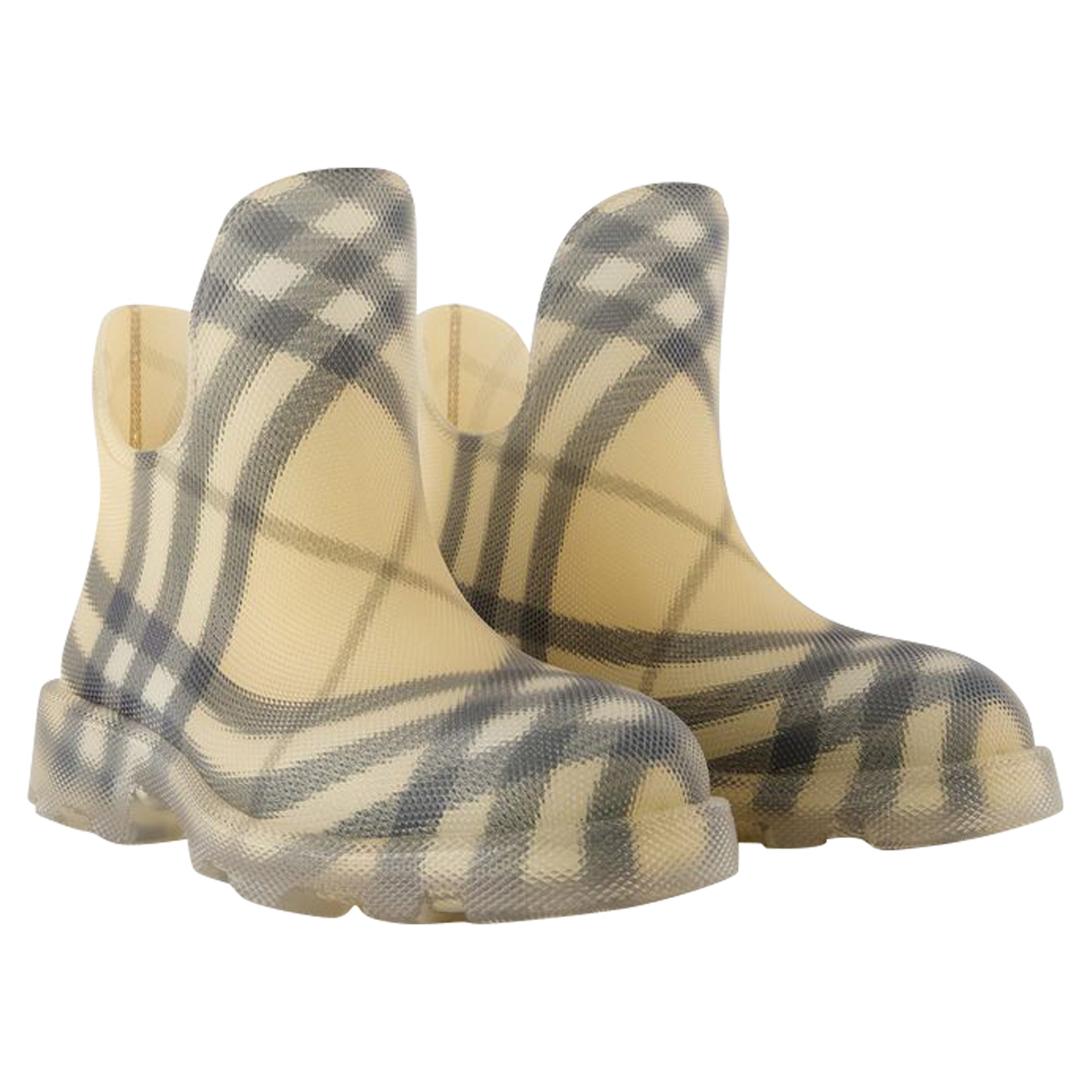 Marsh Low Ankle Boots - Burberry - Synthetic - Beige