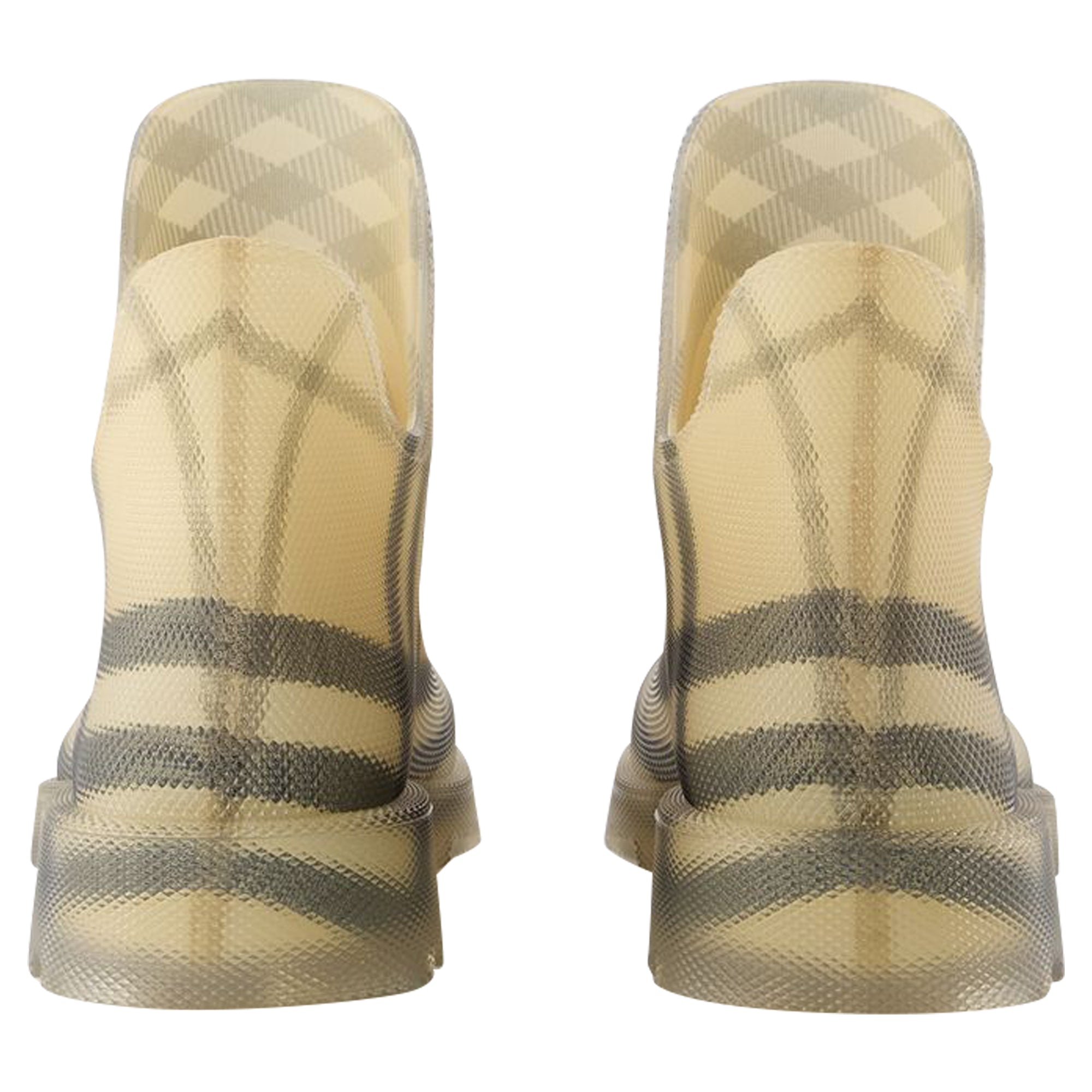 Marsh Low Ankle Boots - Burberry - Synthetic - Beige