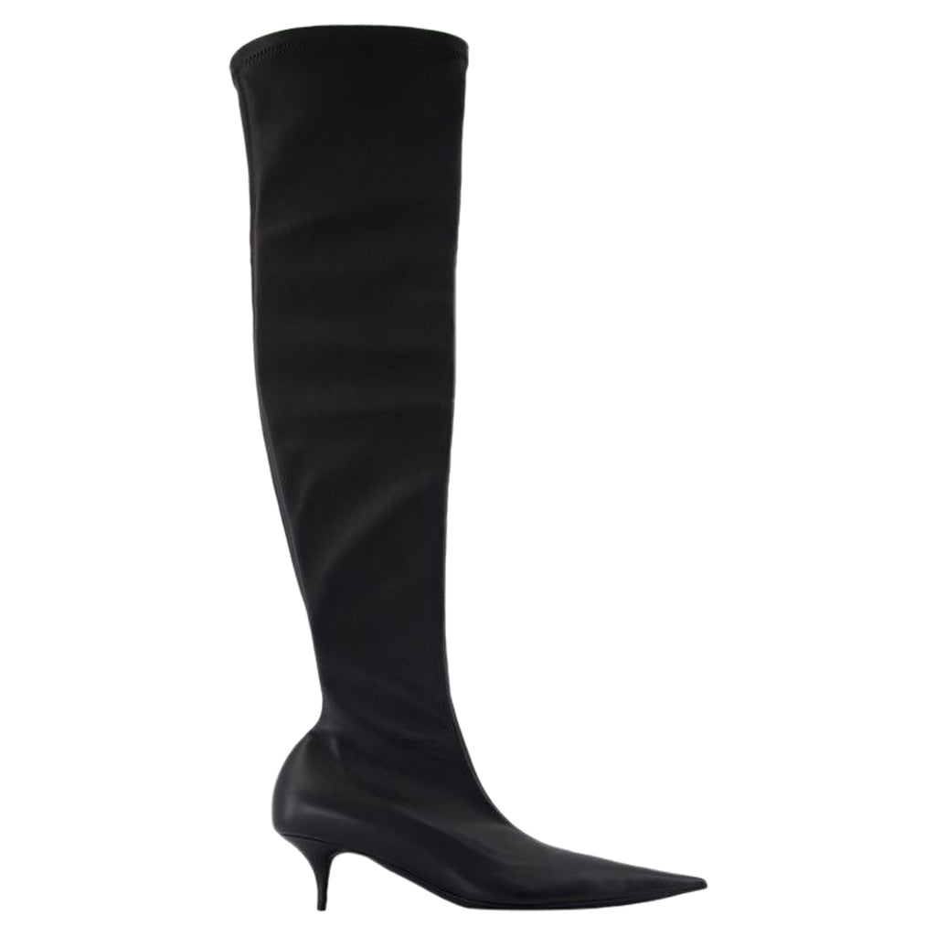 Women's Avenue L50 Boots - Balenciaga - Leather - Black