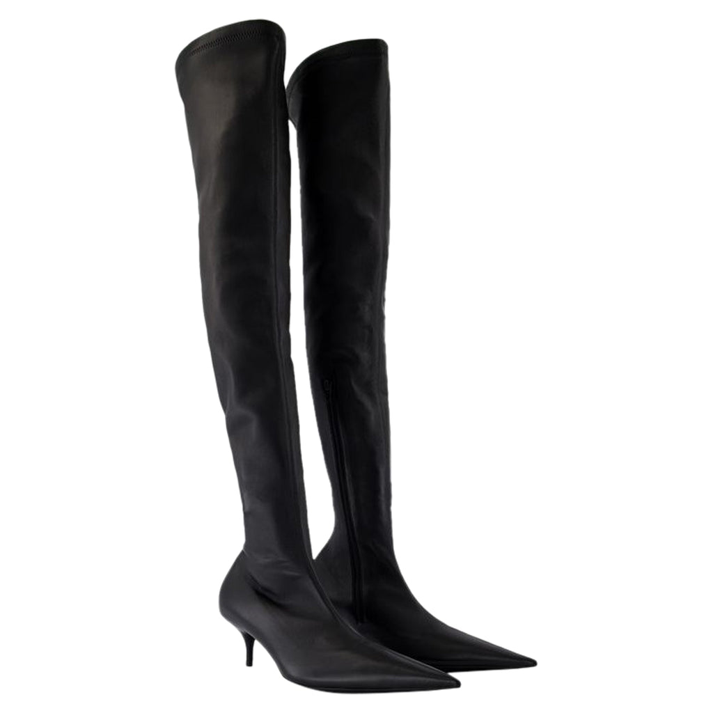 Women's Avenue L50 Boots - Balenciaga - Leather - Black