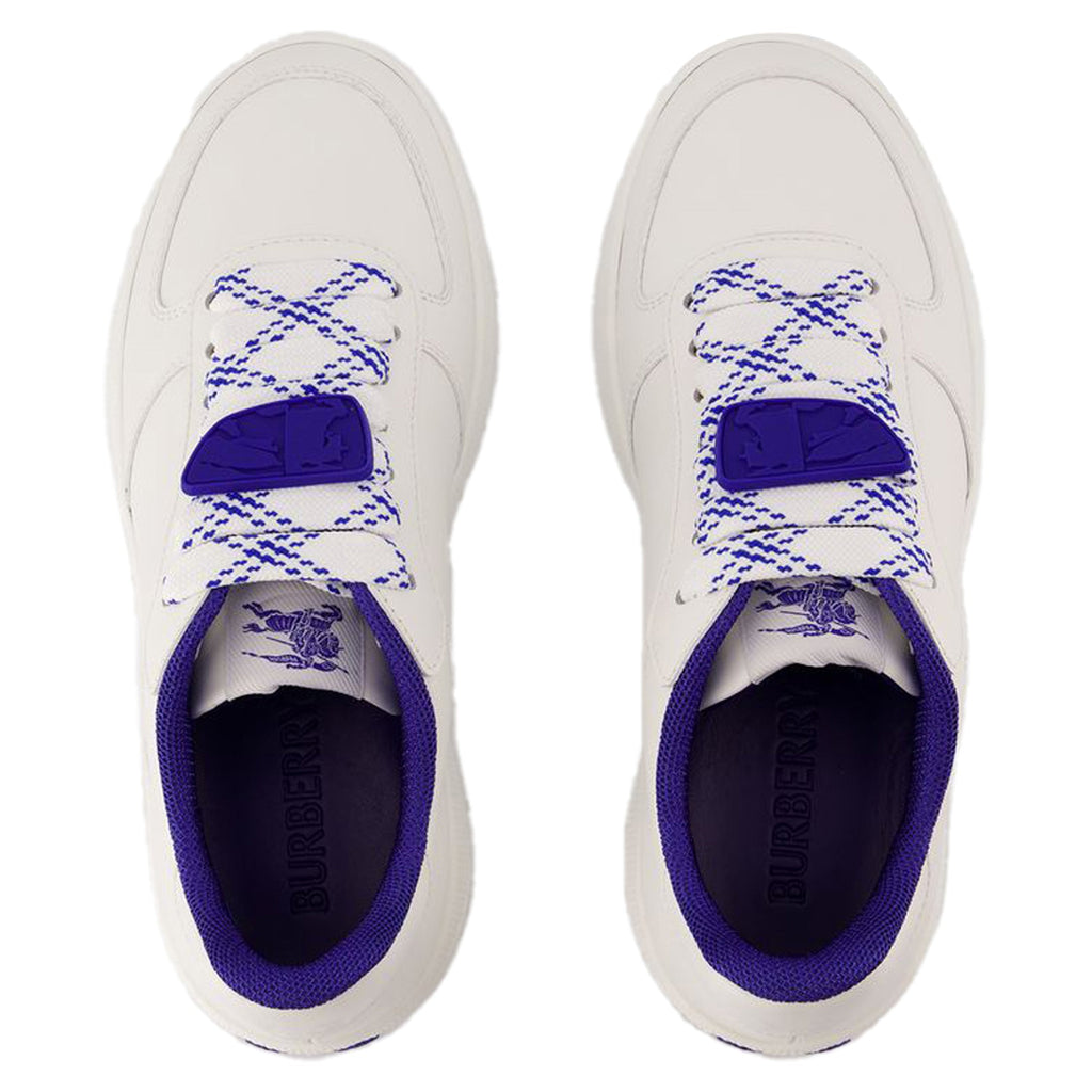 Women's Terrace Sneakers - Burberry - Leather - White