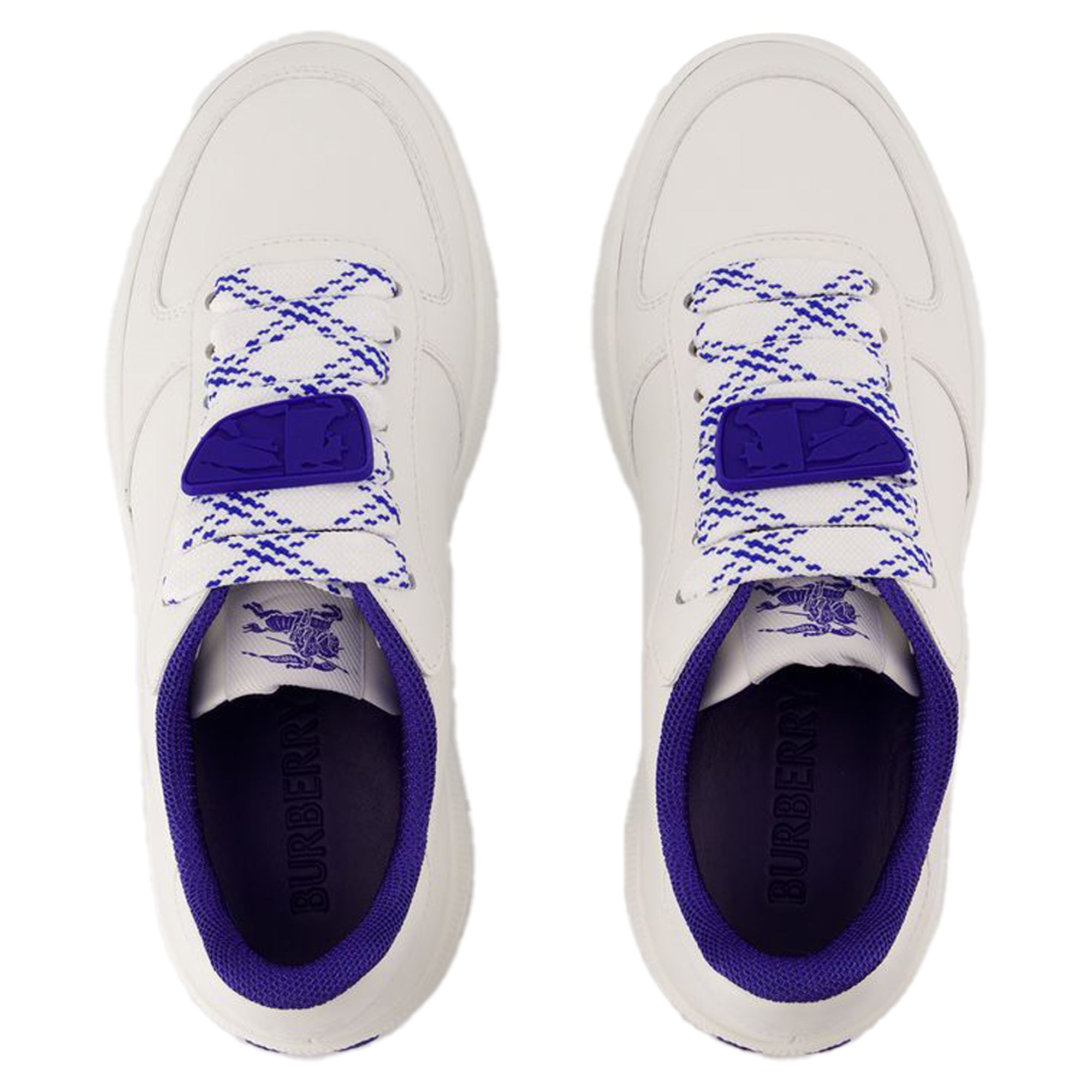 Women's Terrace Sneakers - Burberry - Leather - White