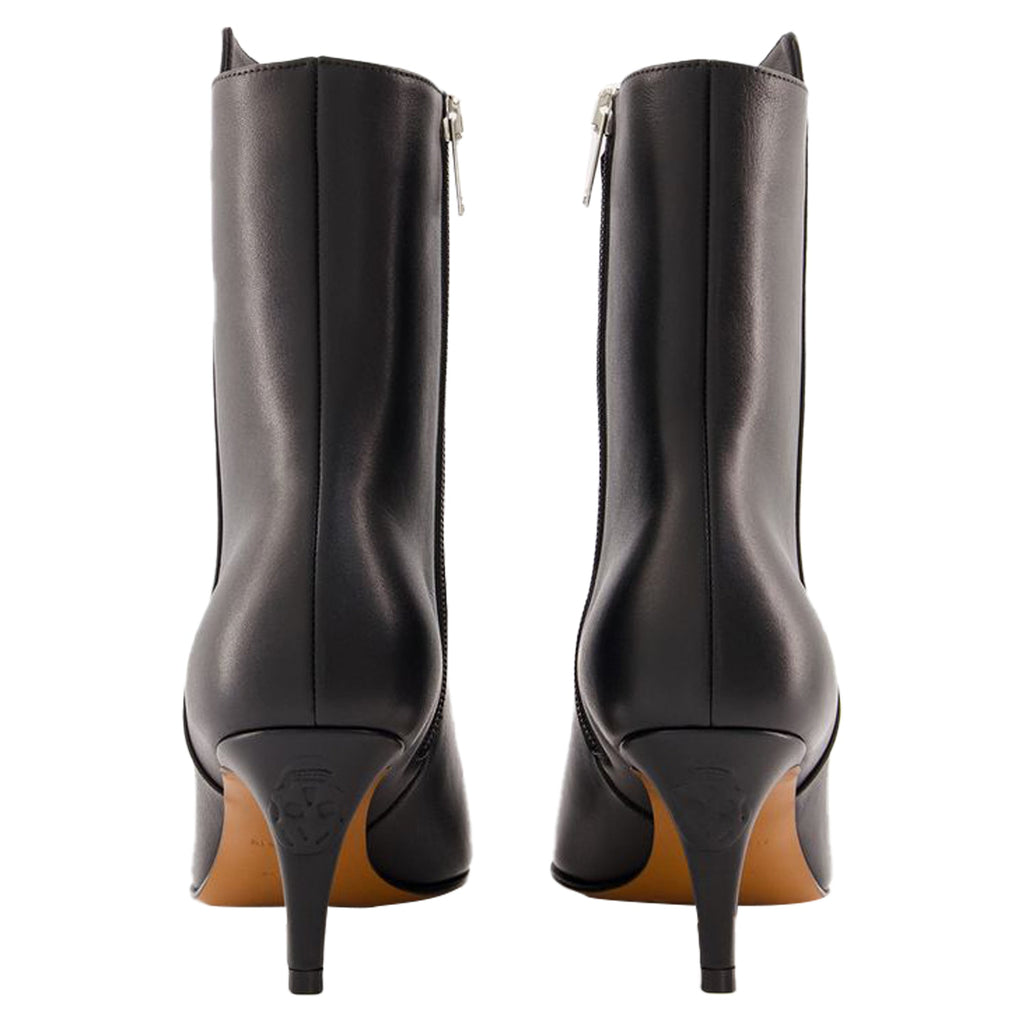 Women's Australian Ankle Boots - Alexander McQueen - Leather - Black