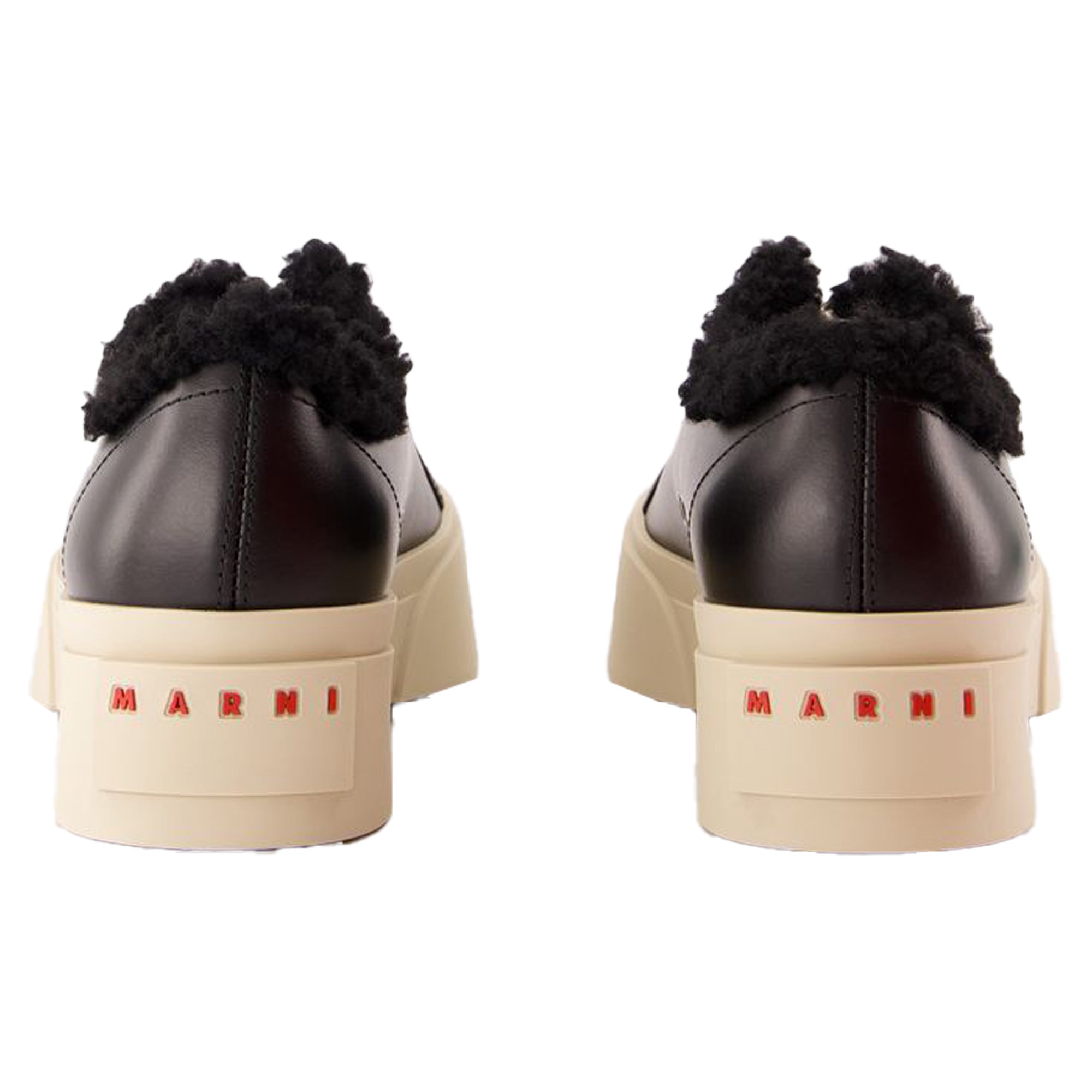 Women's Lace Pablo Sneakers - Marni - Leather - Black