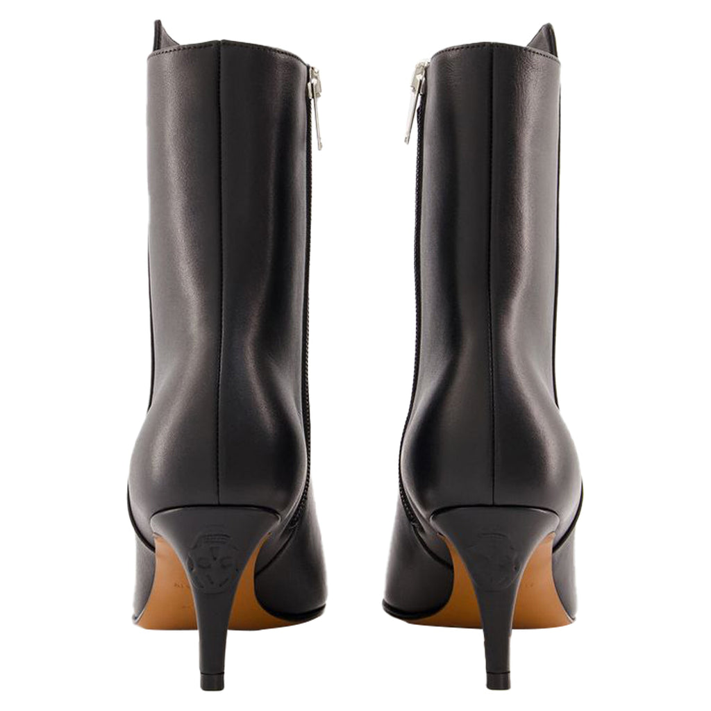 Women's Australian Ankle Boots - Alexander McQueen - Leather - Black