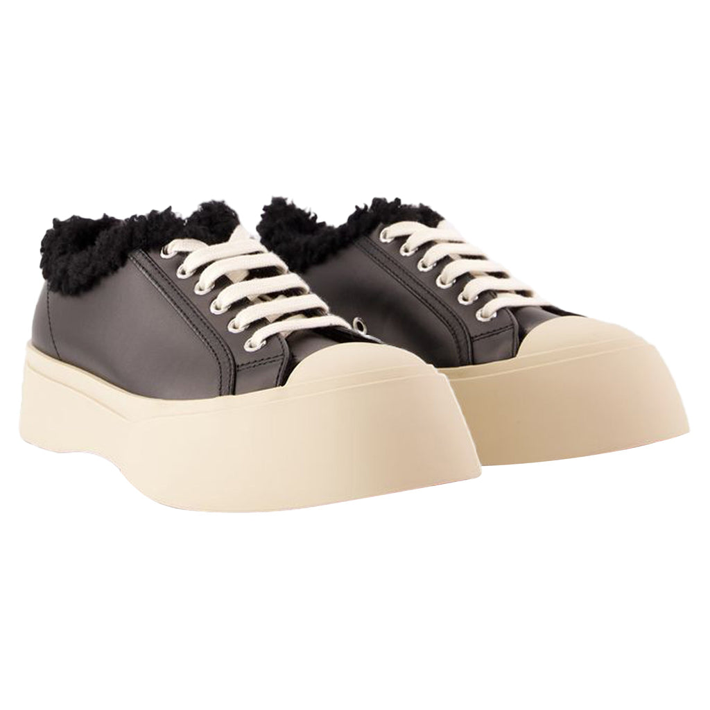 Women's Lace Pablo Sneakers - Marni - Leather - Black