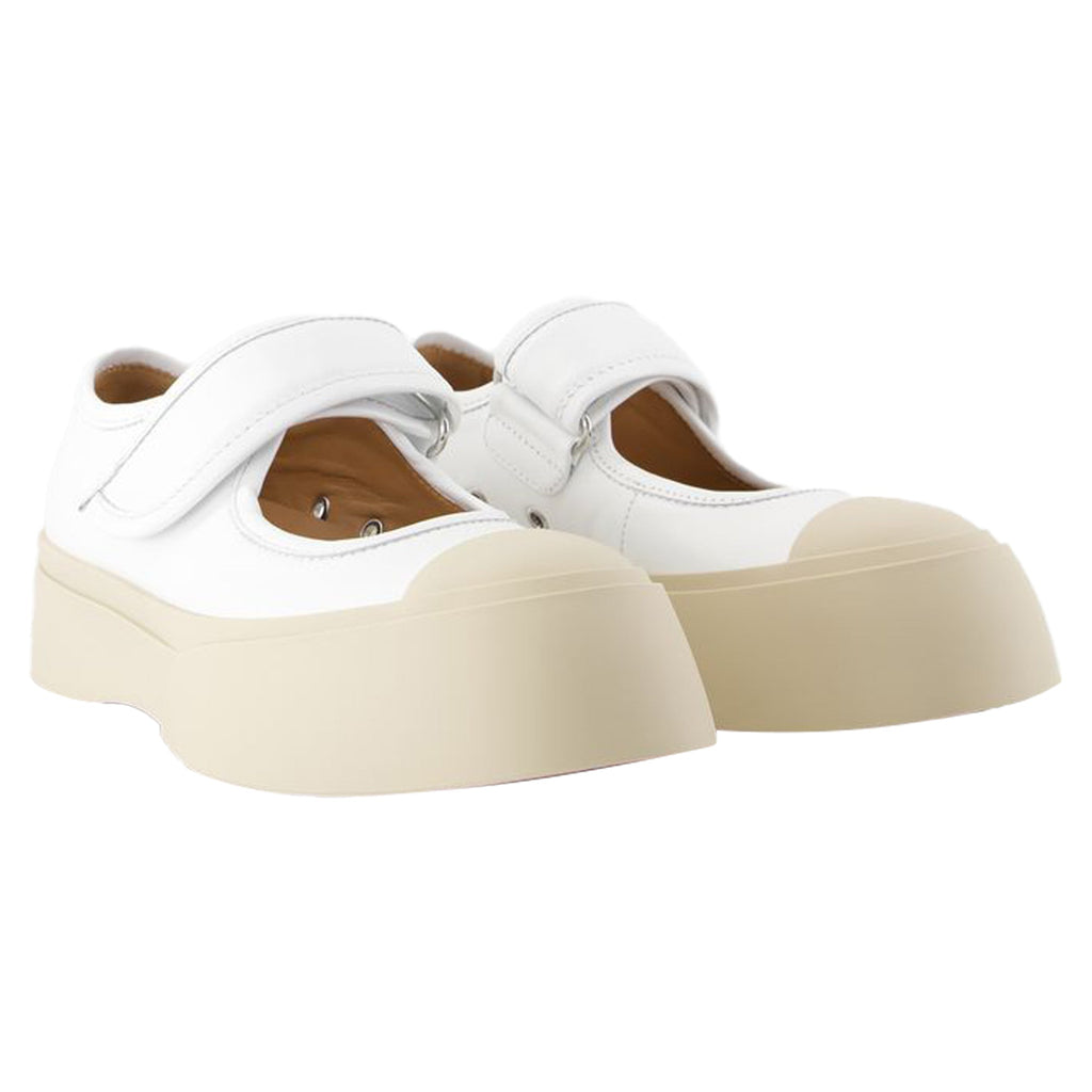 Women's Mary Jane Sneakers - Marni - Leather - White