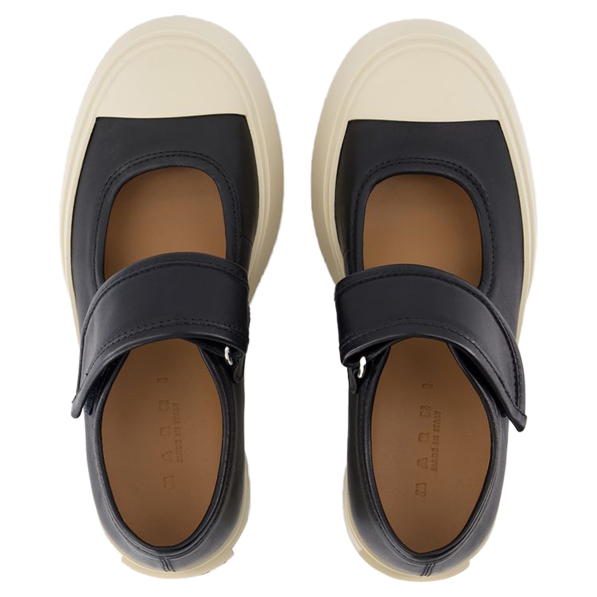 Women's Mary Jane Sneakers - Marni - Leather - Black