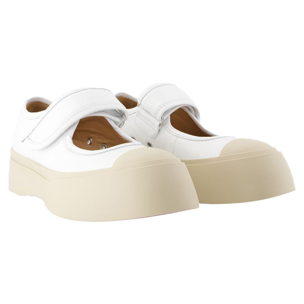 Women's Mary Jane Sneakers - Marni - Leather - White