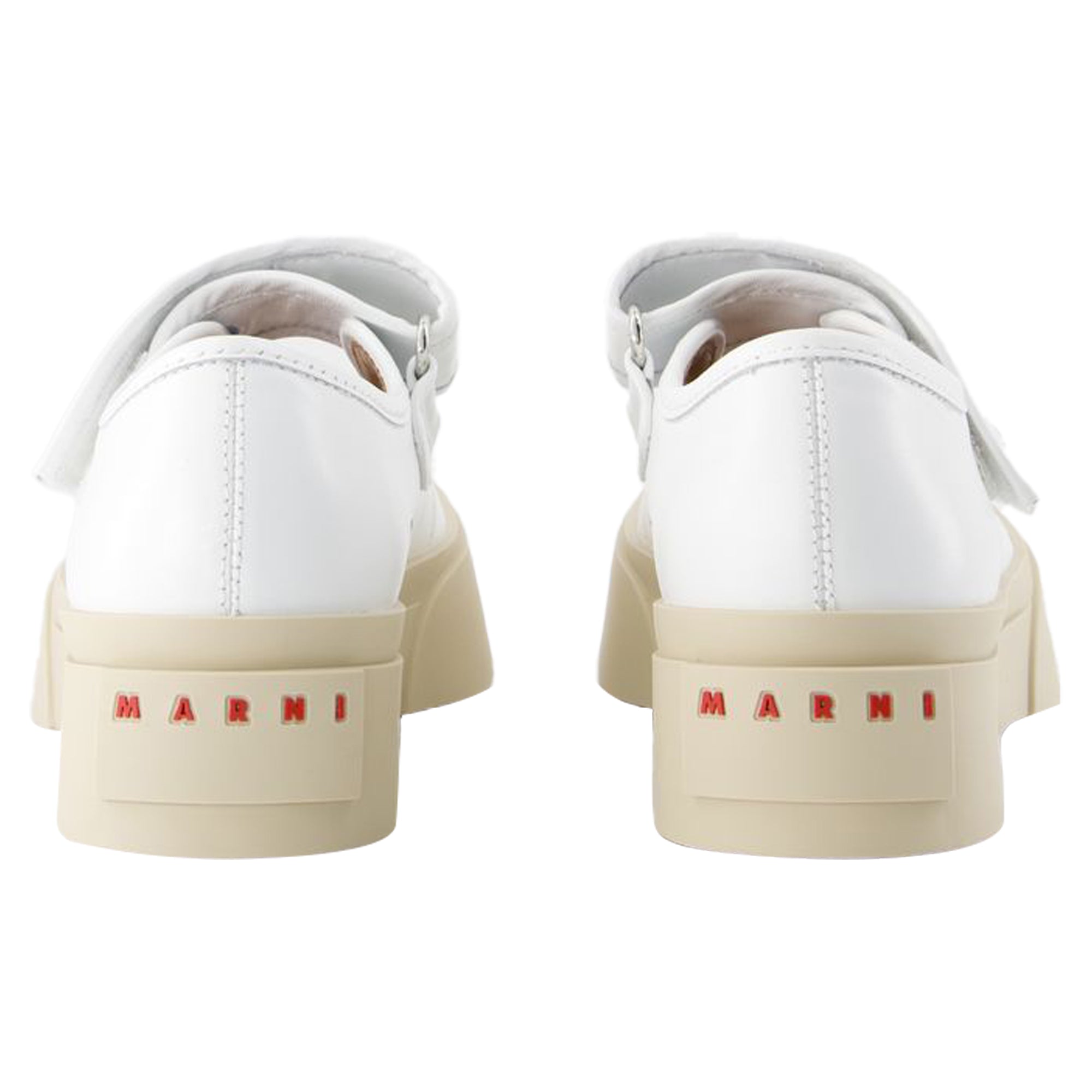 Women's Mary Jane Sneakers - Marni - Leather - White