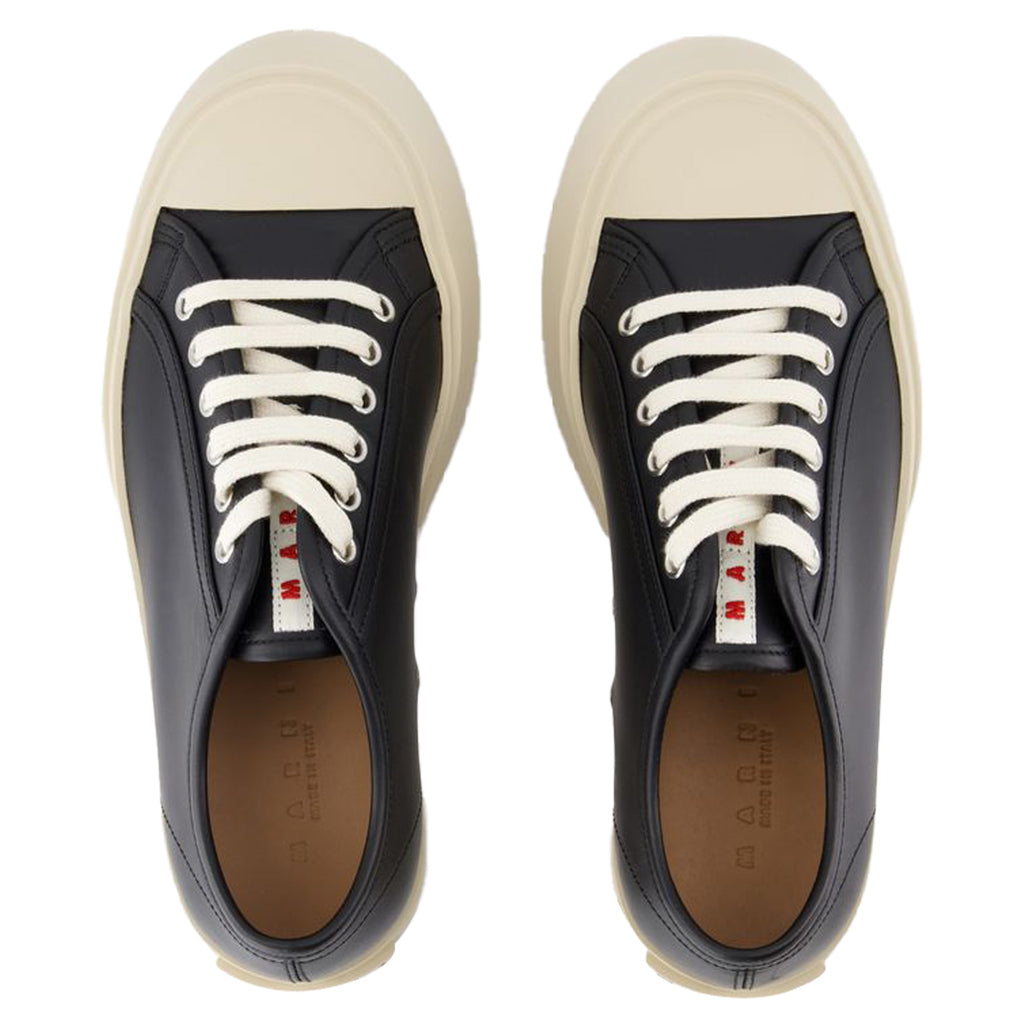 Women's Laced Up Sneakers - Marni - Leather - Black