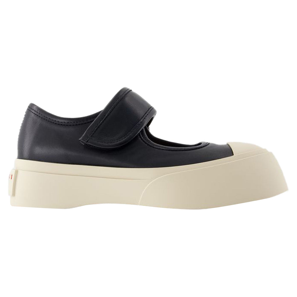 Women's Mary Jane Sneakers - Marni - Leather - Black