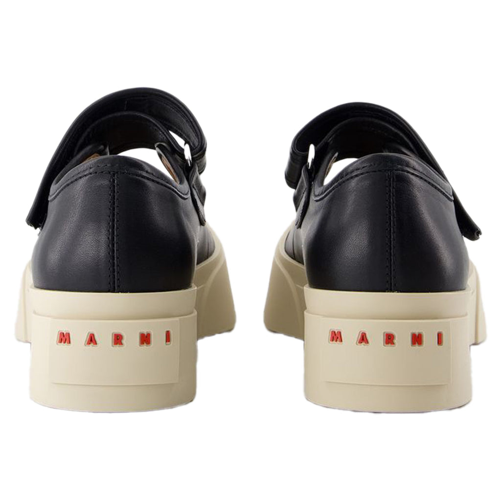 Women's Mary Jane Sneakers - Marni - Leather - Black