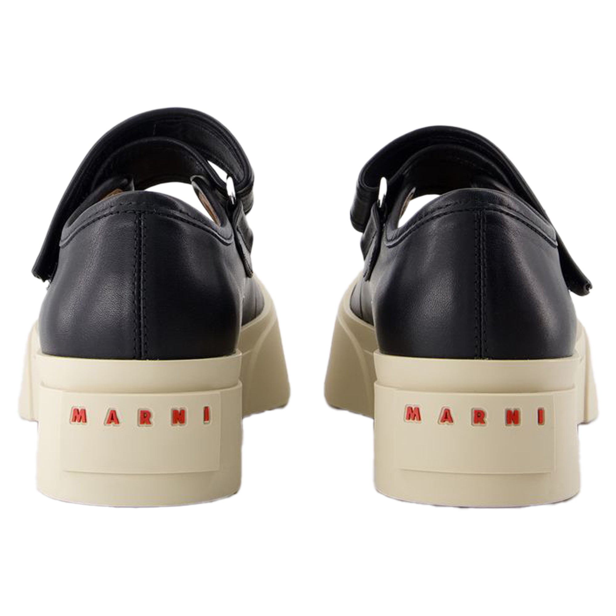 Women's Mary Jane Sneakers - Marni - Leather - Black