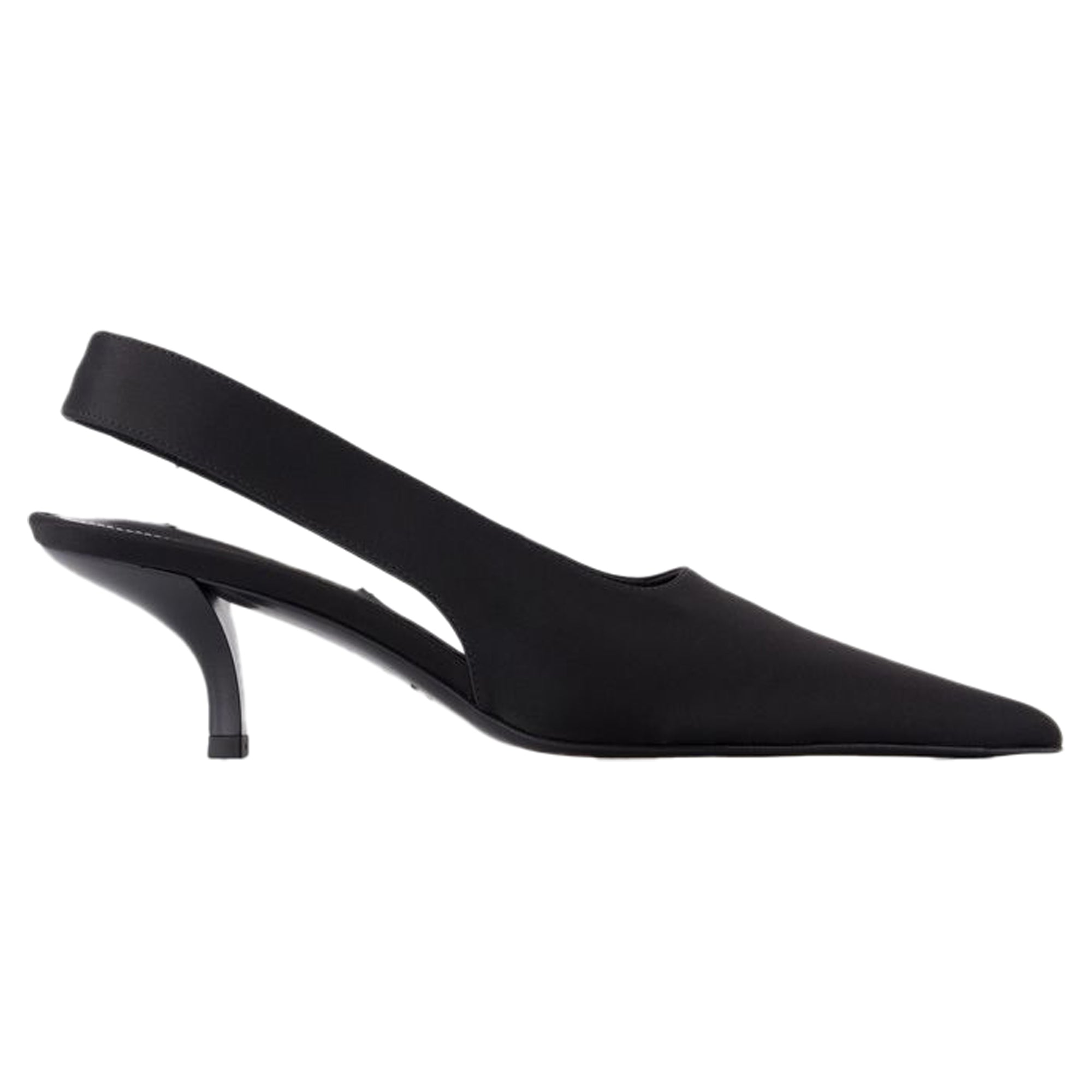 Women's Classic Slingbacks - TOTEME - Silk - Black