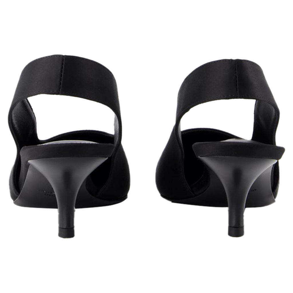 Women's Classic Slingbacks - TOTEME - Silk - Black