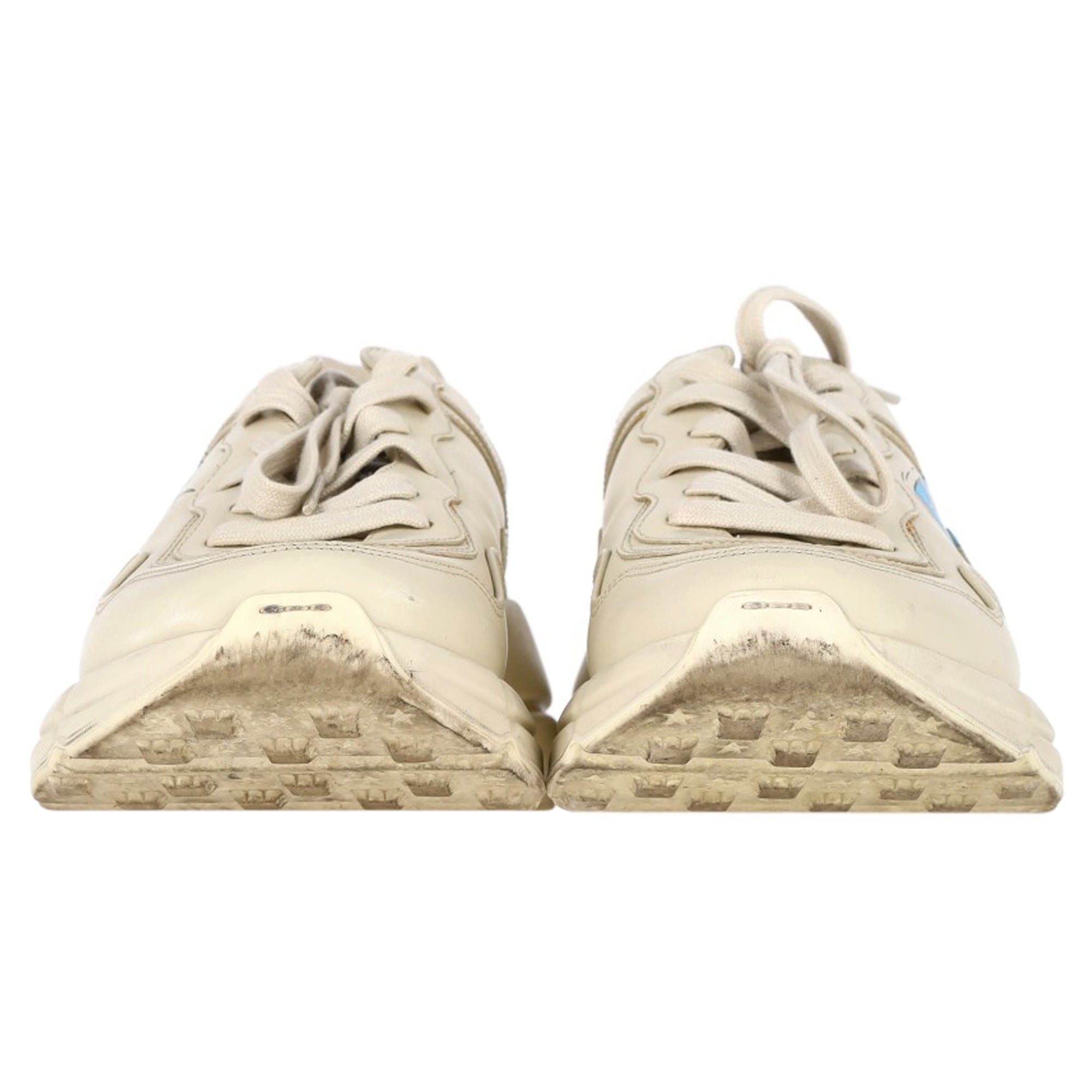 Gucci x Disney Rhyton Flash Low Top Sneakers in White Leather