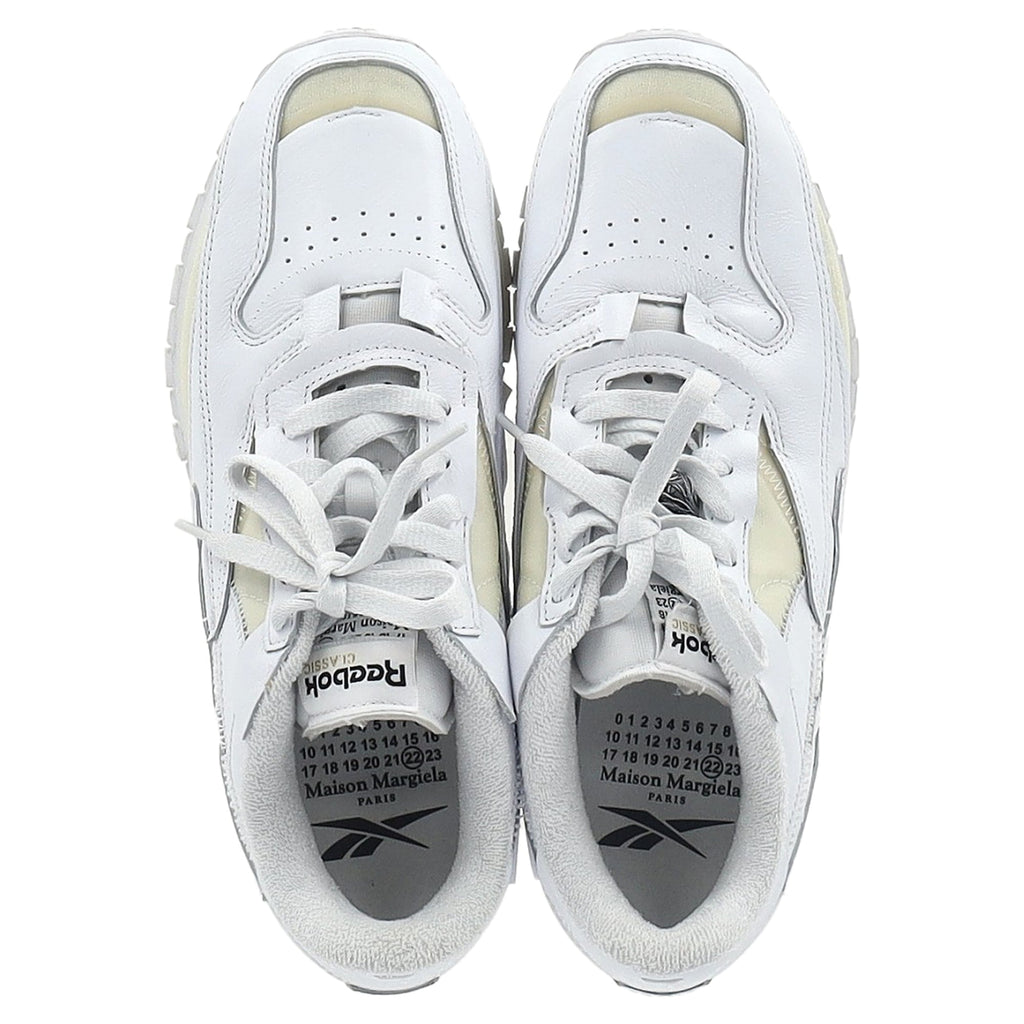 Maison Margiela x Reebok Memory Of Low-Top Sneakers in White Leather