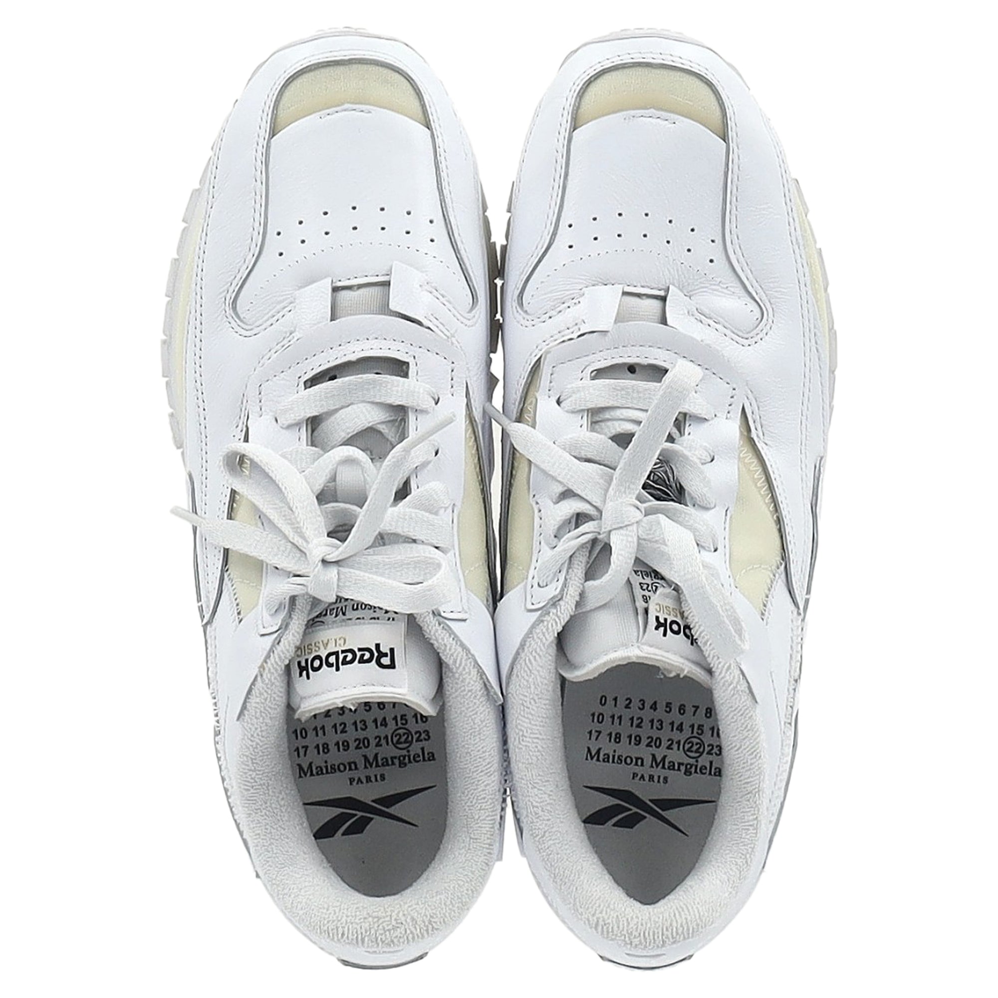 Maison Margiela x Reebok Memory Of Low-Top Sneakers in White Leather