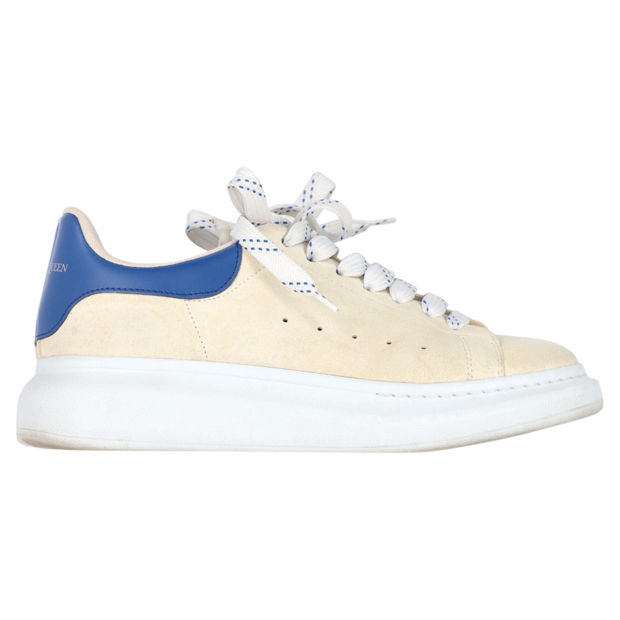 Alexander McQueen Oversized Sneakers in White Leather