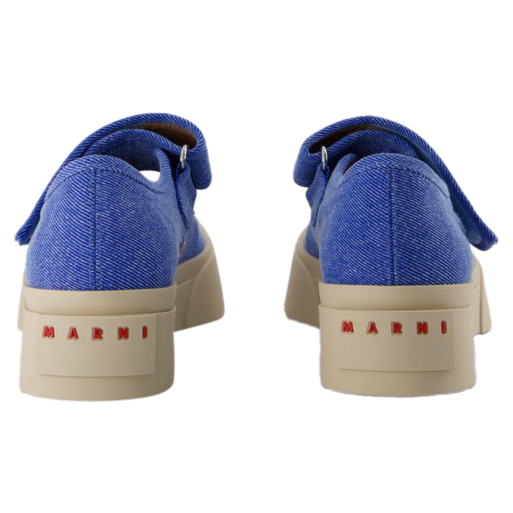 Women's Mary Jane Sneakers - Marni - Cotton - Blue