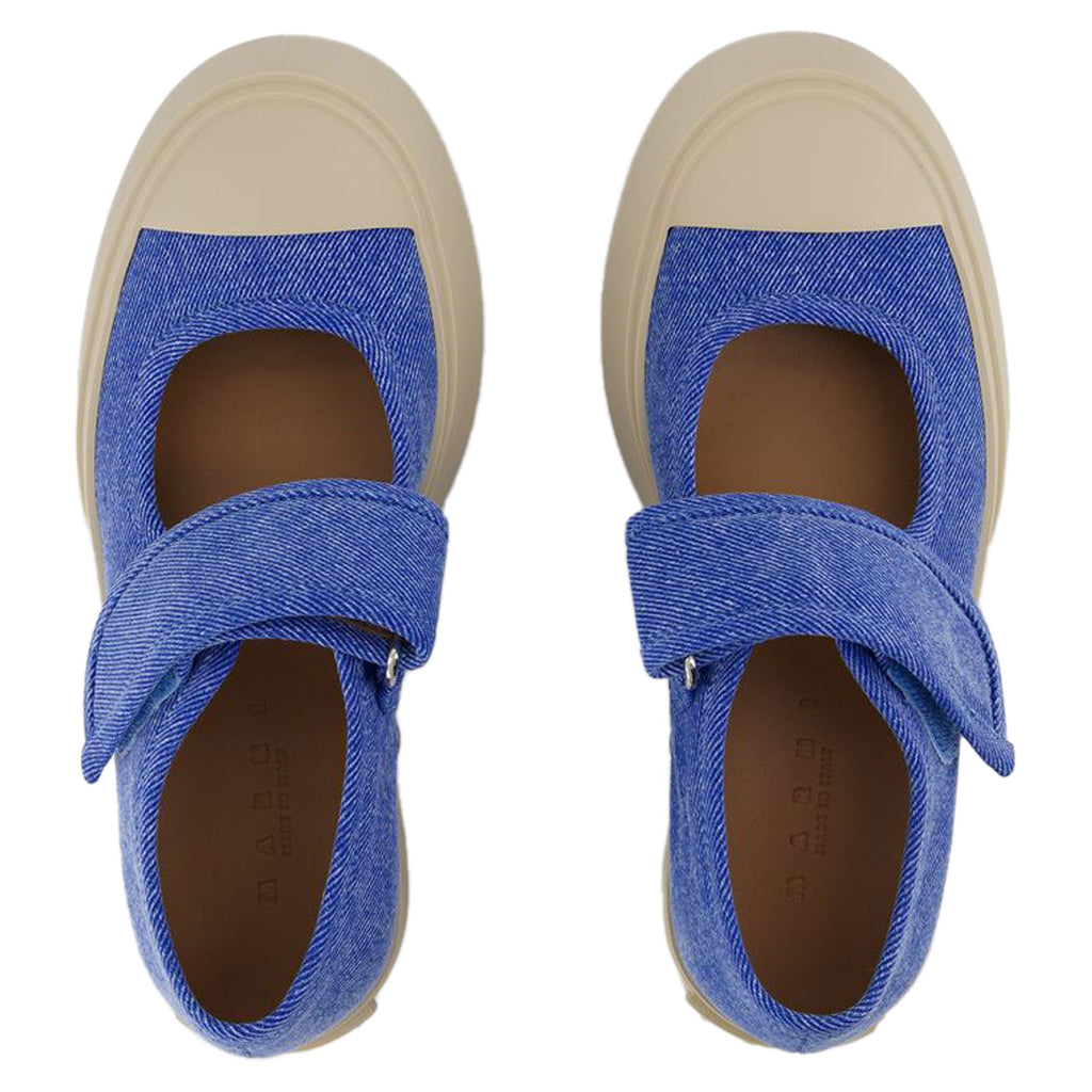 Women's Mary Jane Sneakers - Marni - Cotton - Blue