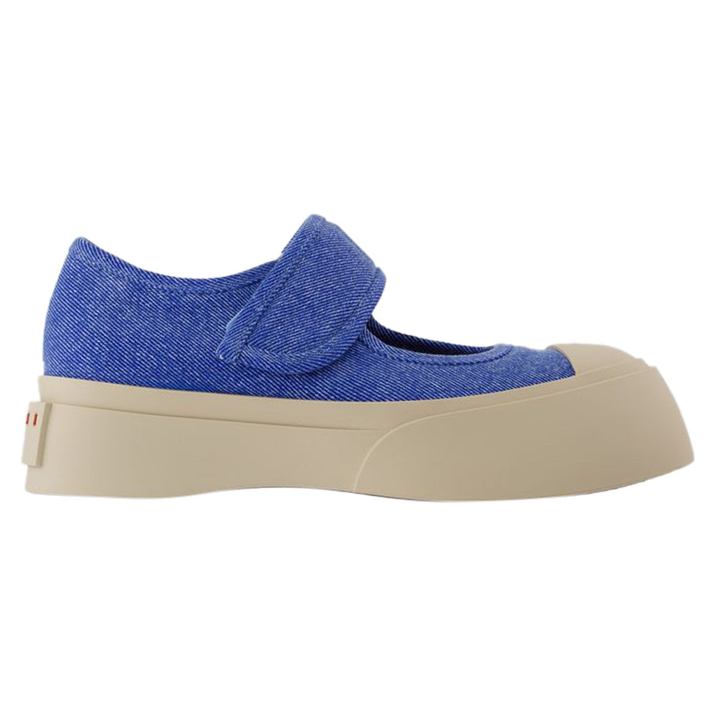 Women's Mary Jane Sneakers - Marni - Cotton - Blue