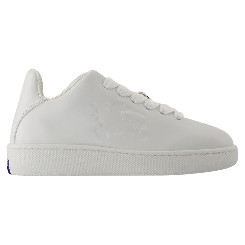 Women's Box Sneakers - Burberry - Leather - White
