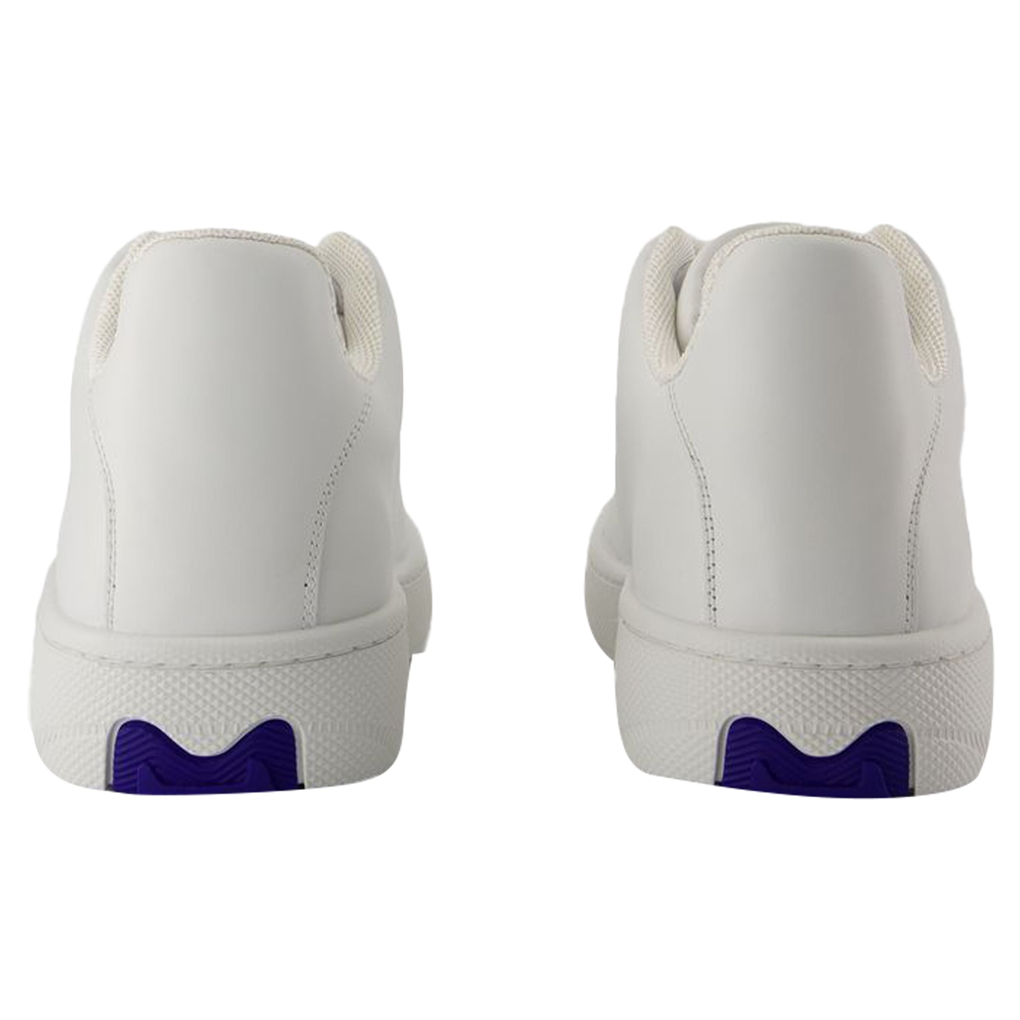 Women's Box Sneakers - Burberry - Leather - White