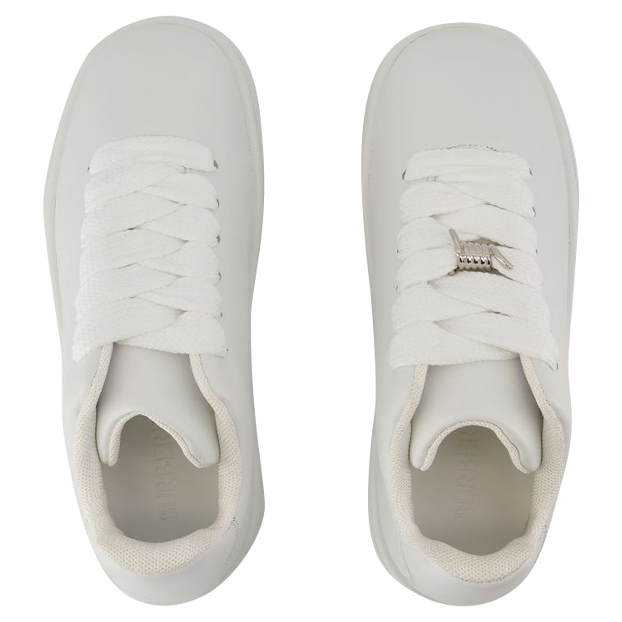 Women's Box Sneakers - Burberry - Leather - White