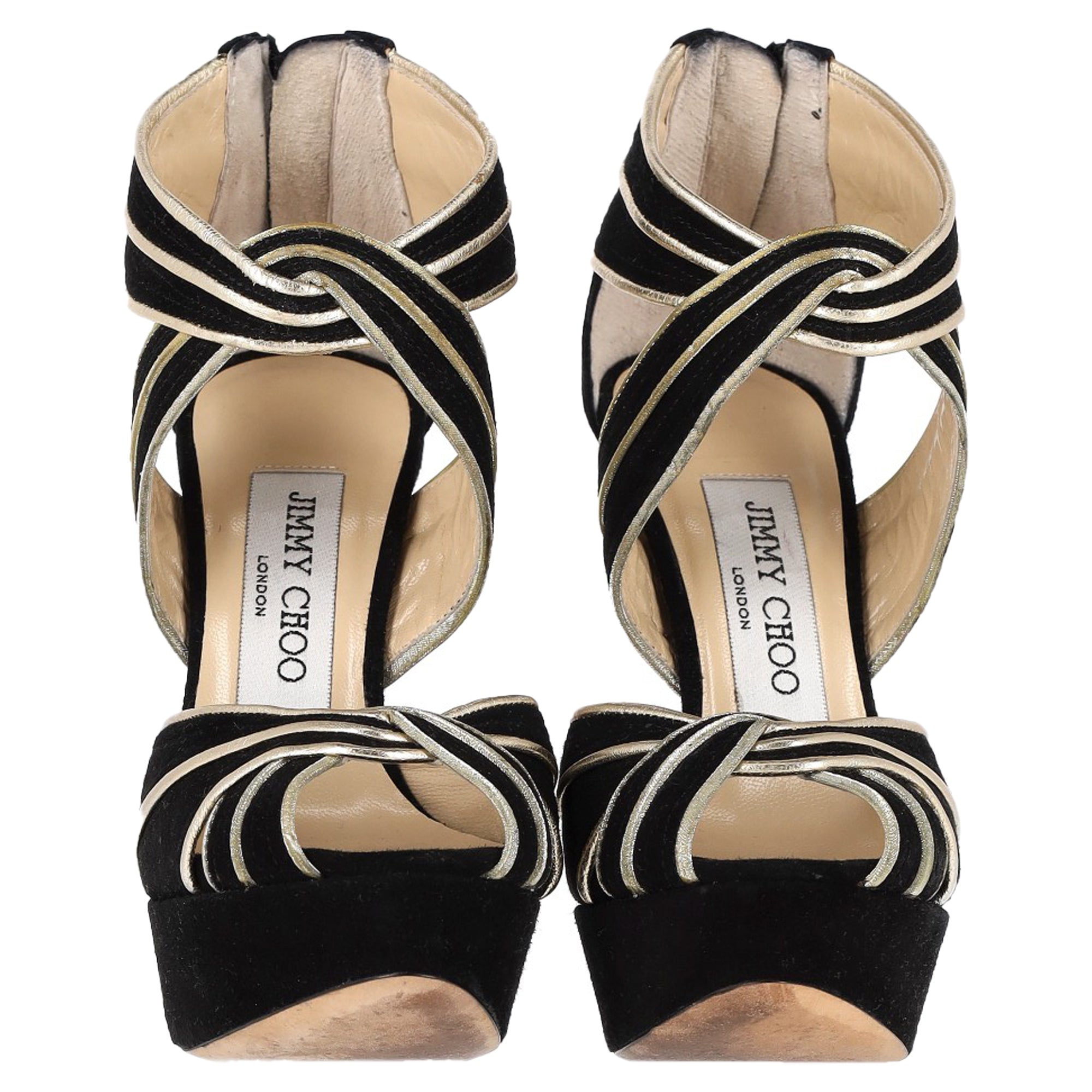 Women's Jimmy Choo Koko Platform Sandals in Black Suede